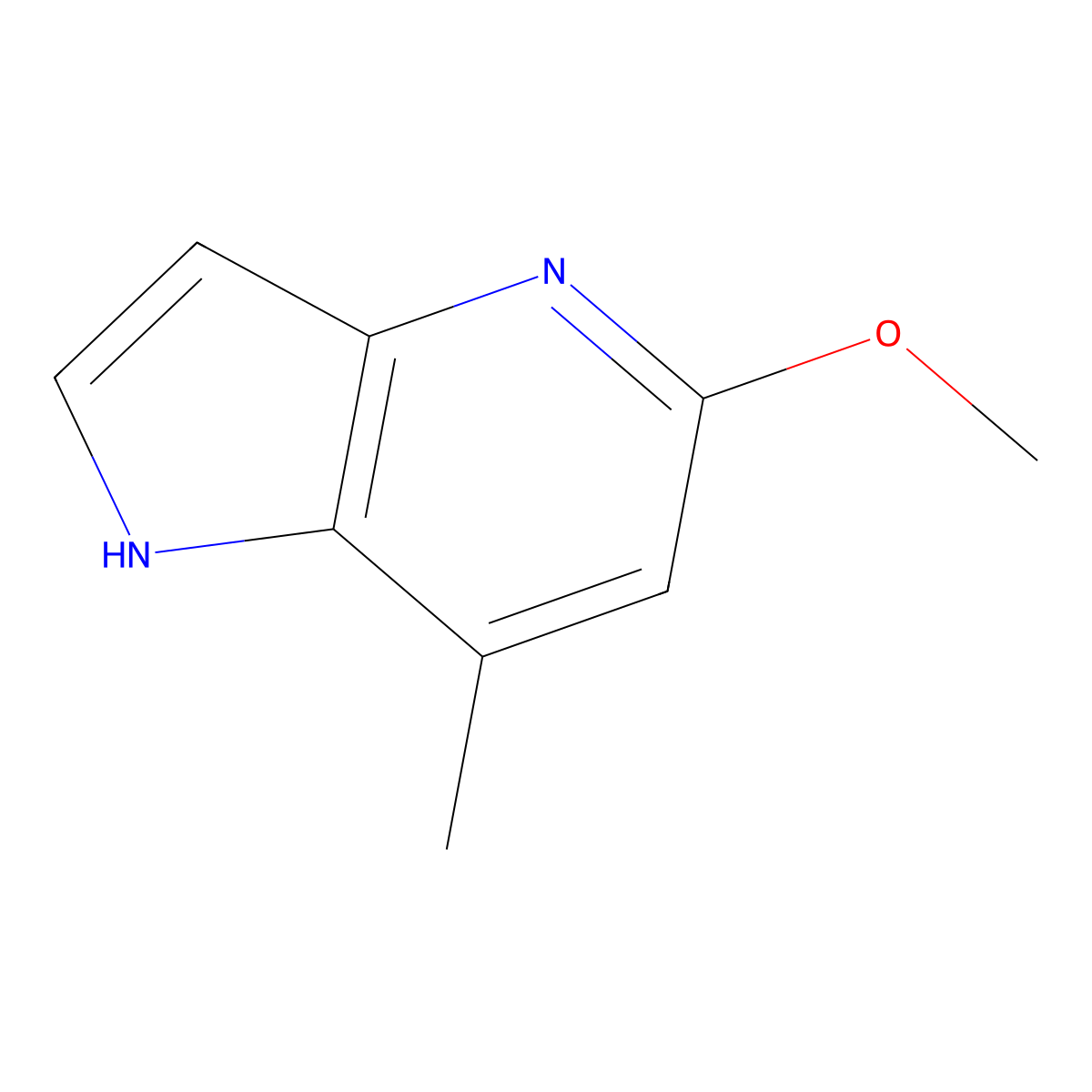 5-methoxy-7-methyl-1H-pyrrolo[3,2-b]pyridine molecular structure, CAS 171780-79-3