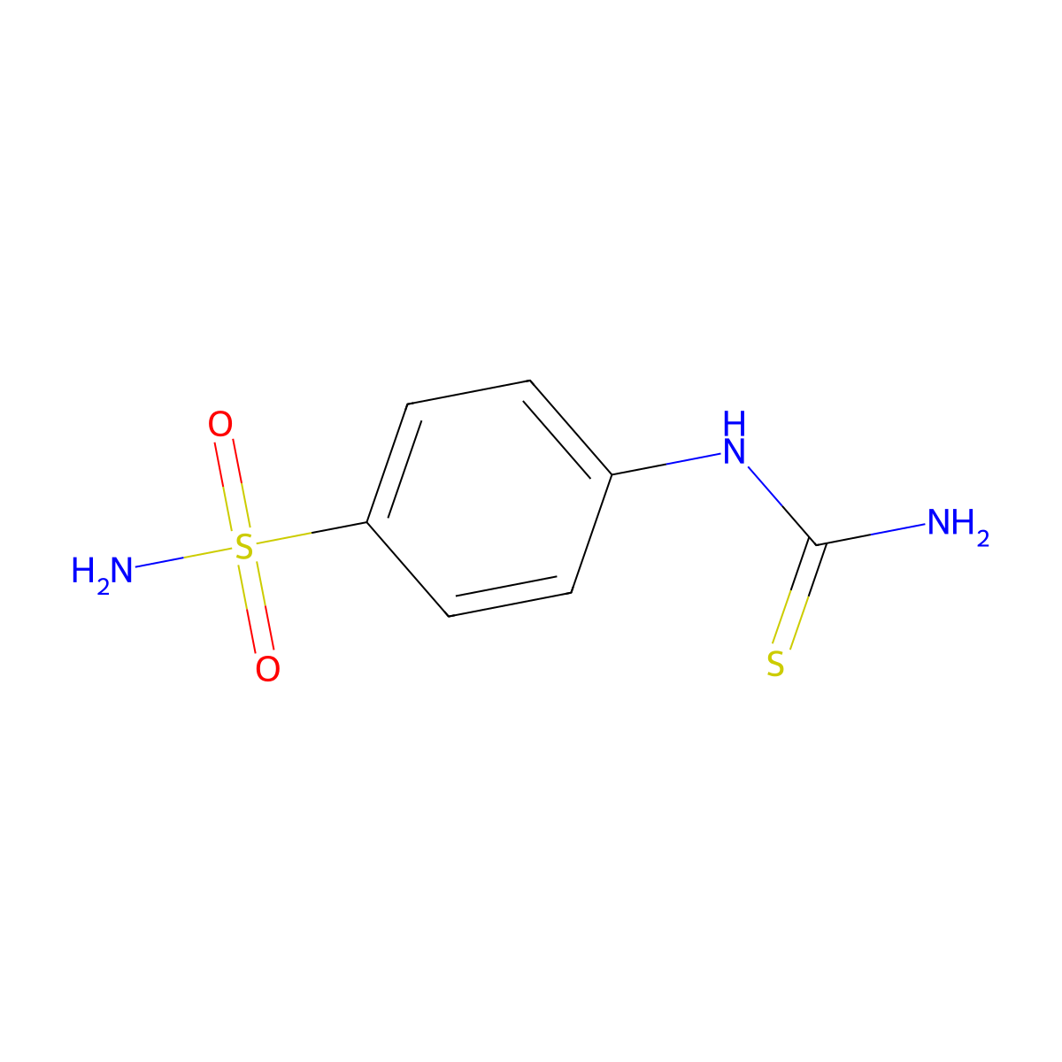 (4-Sulfamoylphenyl)thiourea molecular structure, CAS 1718-39-4