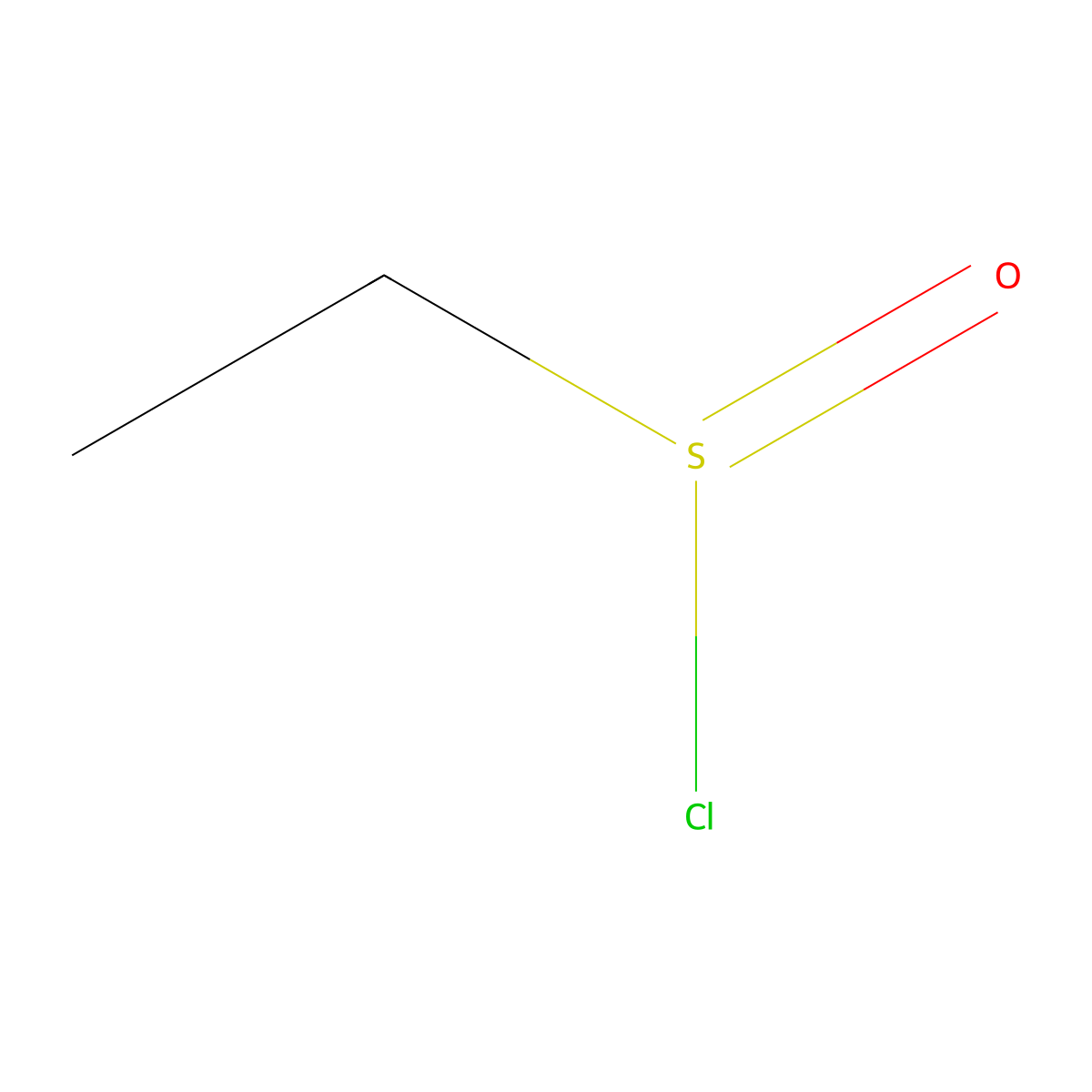 Ethanesulfinyl chloride molecular structure, CAS 1718-44-1
