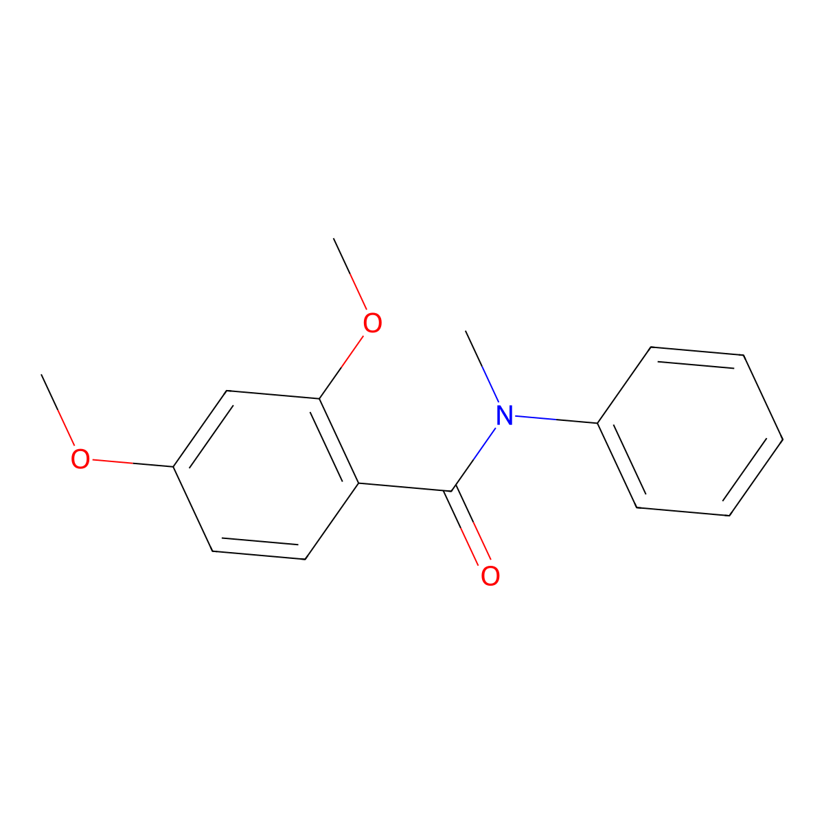 2,4-dimethoxy-N-methyl-N-phenylbenzamide molecular structure, CAS 1718-95-2