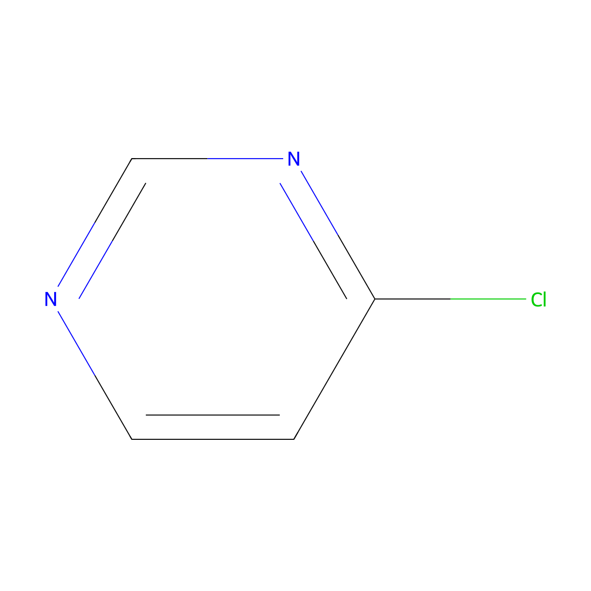 4-Chloropyrimidine molecular structure, CAS 17180-93-7