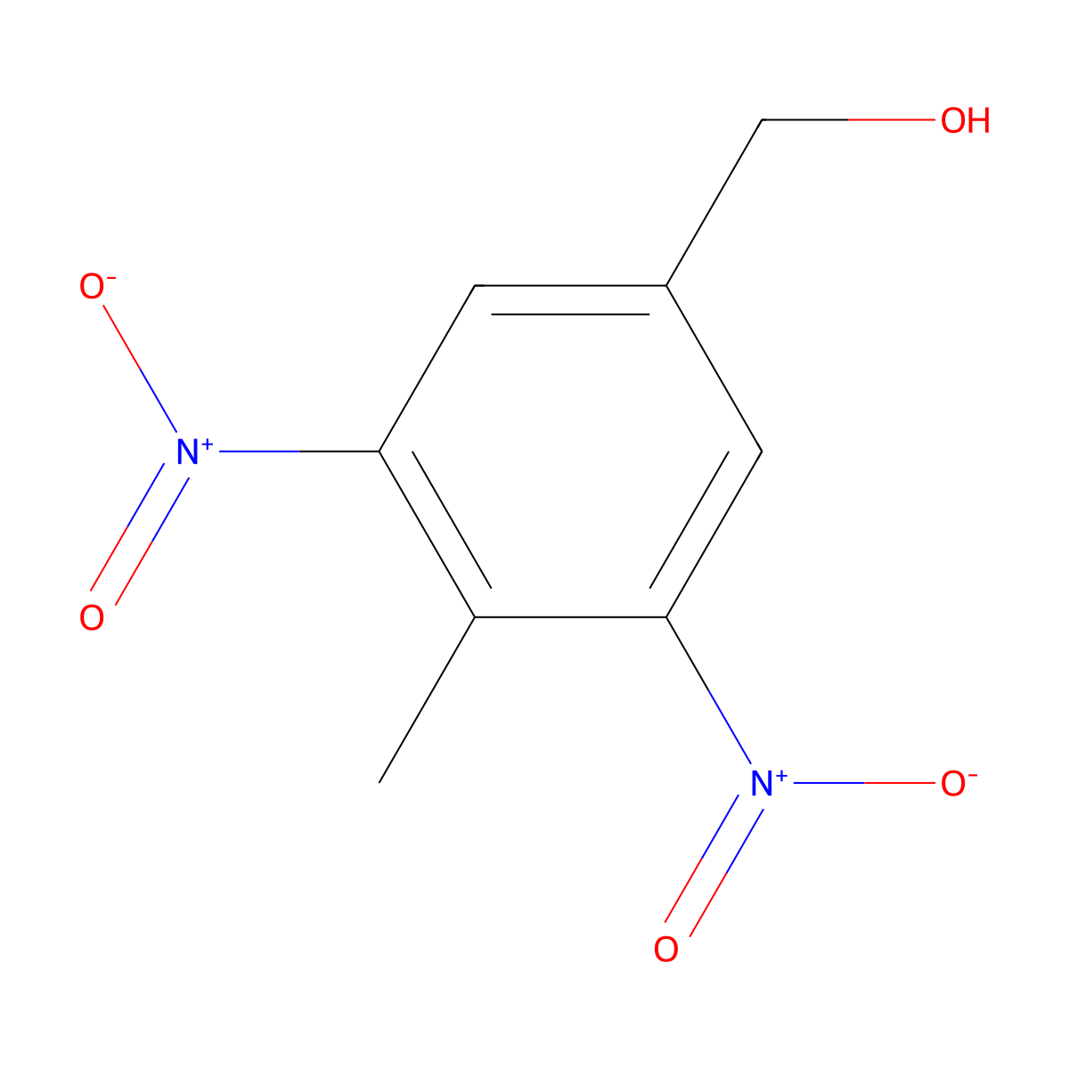4-Methyl-3,5-dinitrobenzyl alcohol molecular structure, CAS 171809-20-4