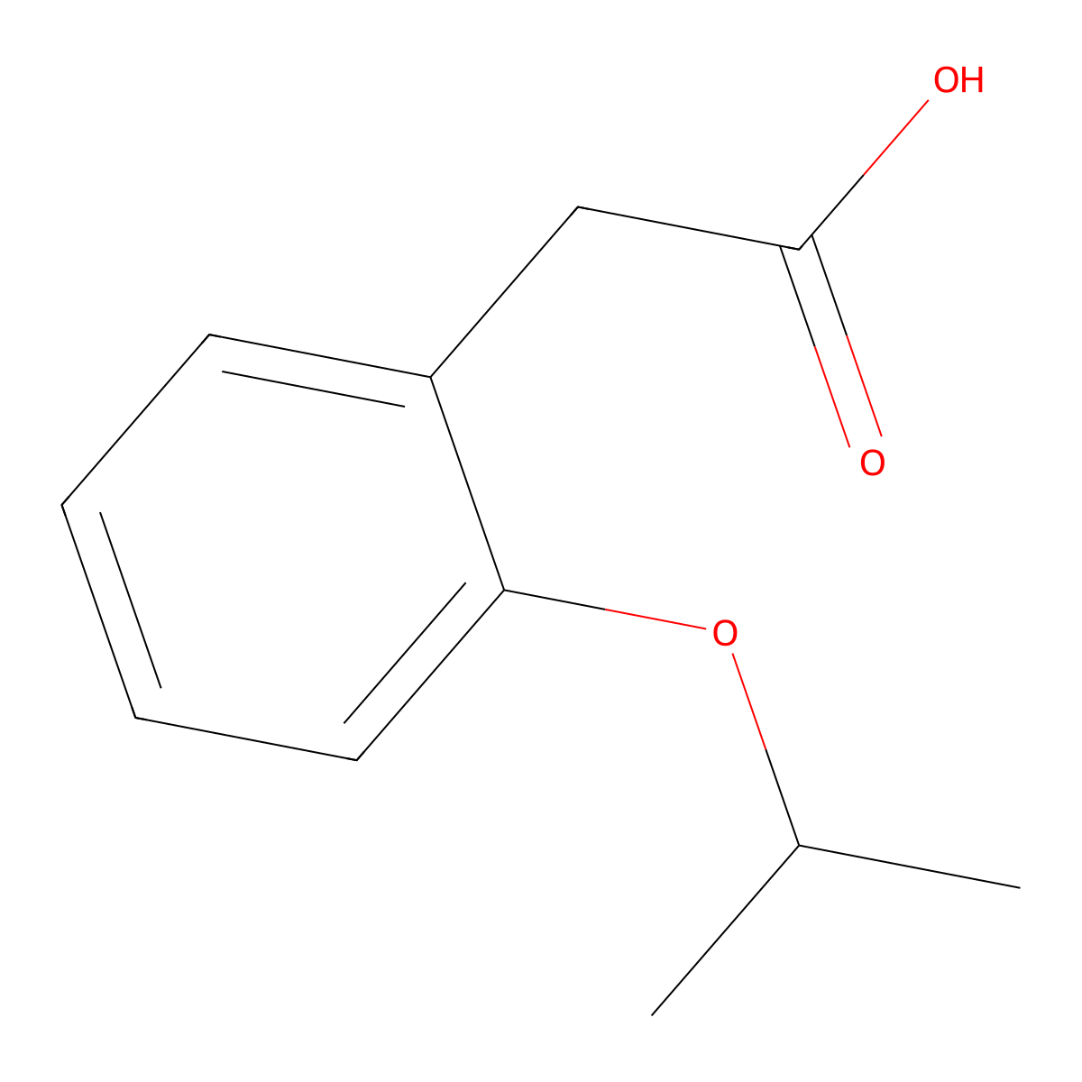 2-[2-(Propan-2-yloxy)phenyl]acetic acid molecular structure, CAS 171814-21-4