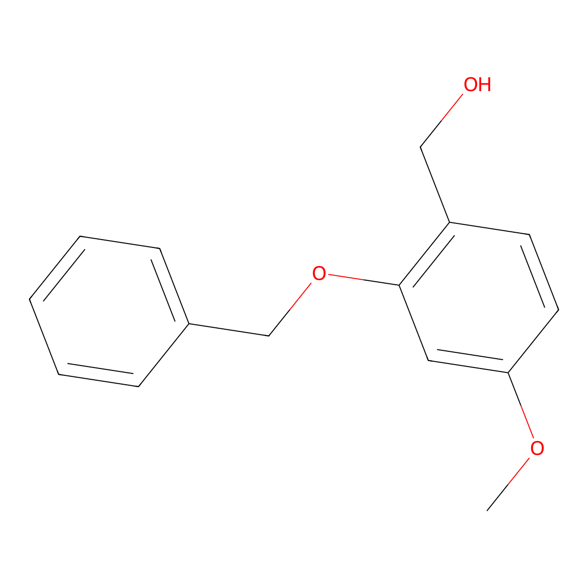 (2-(Benzyloxy)-4-methoxyphenyl)methanol molecular structure, CAS 171817-14-4