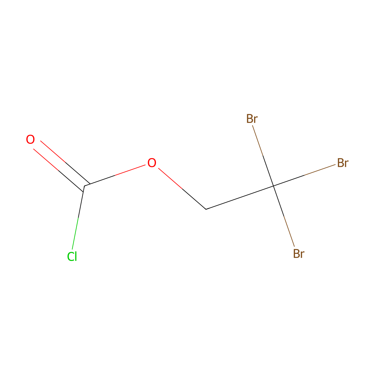 2,2,2-Tribromoethyl chloroformate molecular structure, CAS 17182-43-3