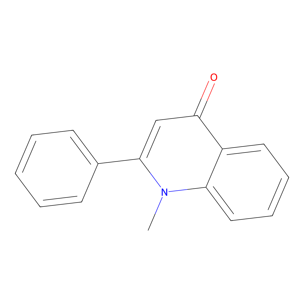 1-Methyl-2-phenyl-4(1H)-quinolinone molecular structure, CAS 17182-60-4