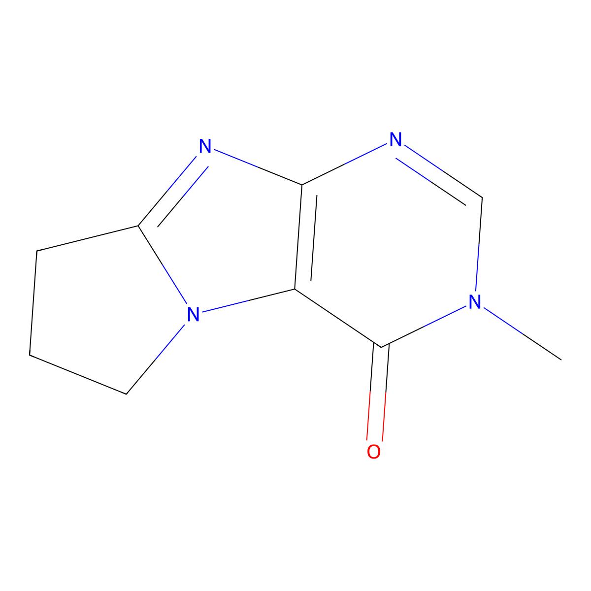 2-methyl-7,8-dihydro-6H-purino[7,8-a]pyrrol-1-one molecular structure, CAS 171823-58-8