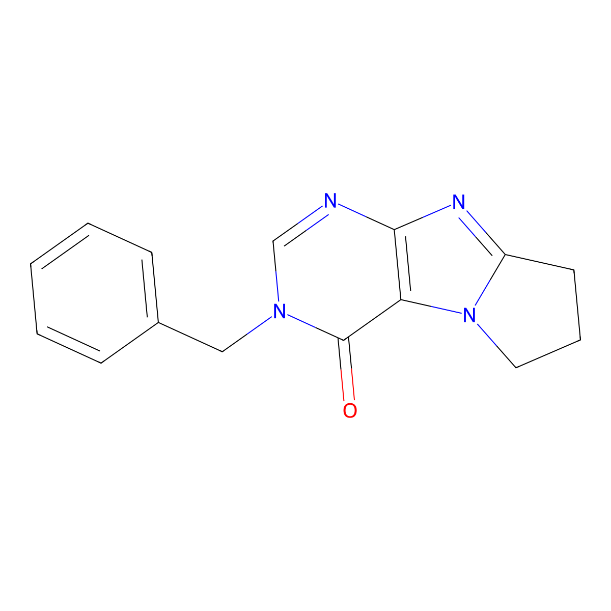 3-benzyl-7,8-dihydro-3H-pyrrolo[2,1-f]purin-4(6H)-one molecular structure, CAS 171823-63-5