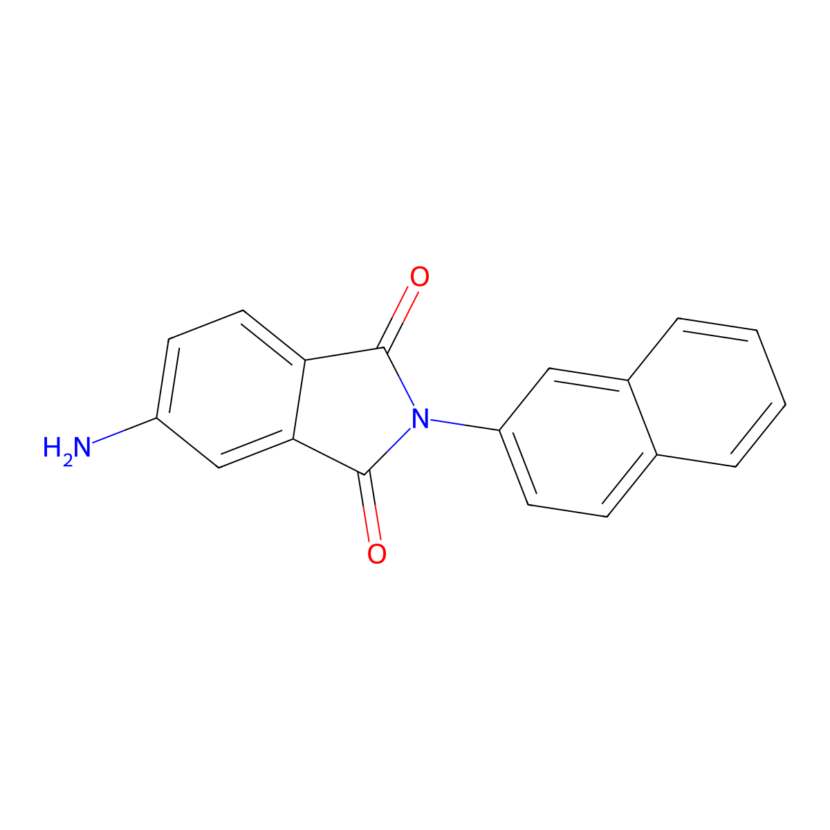 5-Amino-2-(naphthalen-2-yl)isoindoline-1,3-dione molecular structure, CAS 171827-39-7