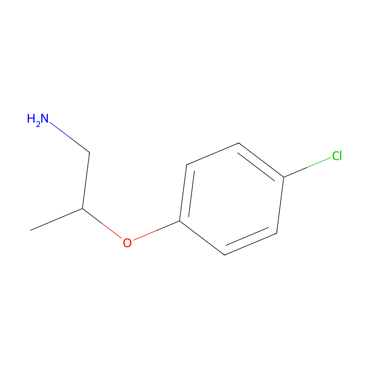1-[(1-Aminopropan-2-YL)oxy]-4-chlorobenzene molecular structure, CAS 171847-70-4