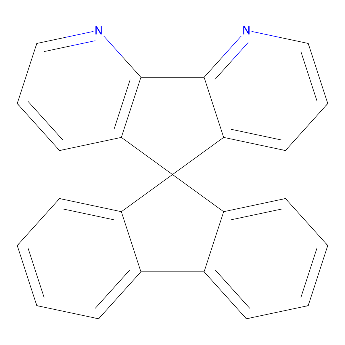 4,5-Diaza-9,9'-spirobifluorene molecular structure, CAS 171856-25-0