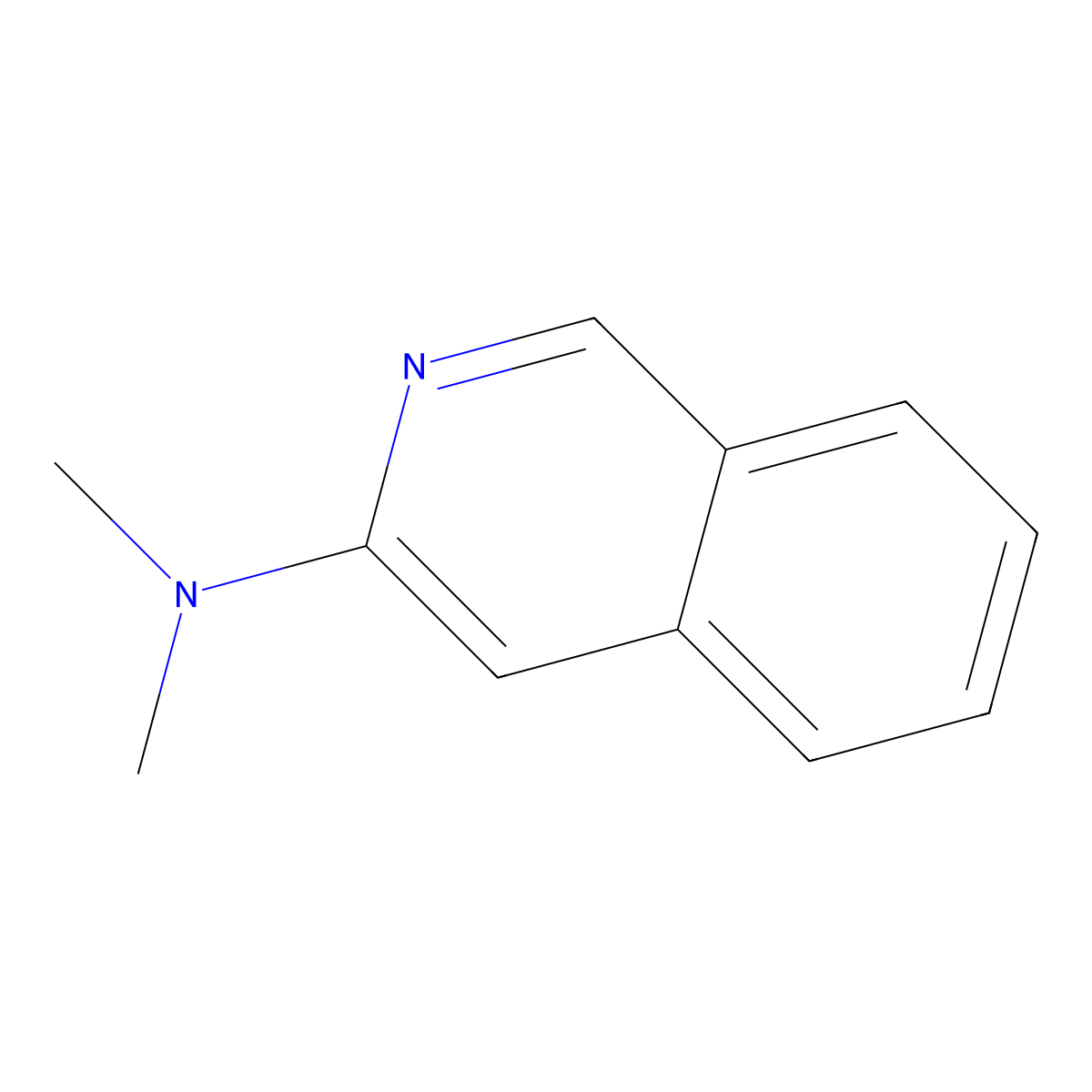 N,N-dimethylisoquinolin-3-amine molecular structure, CAS 171861-54-4