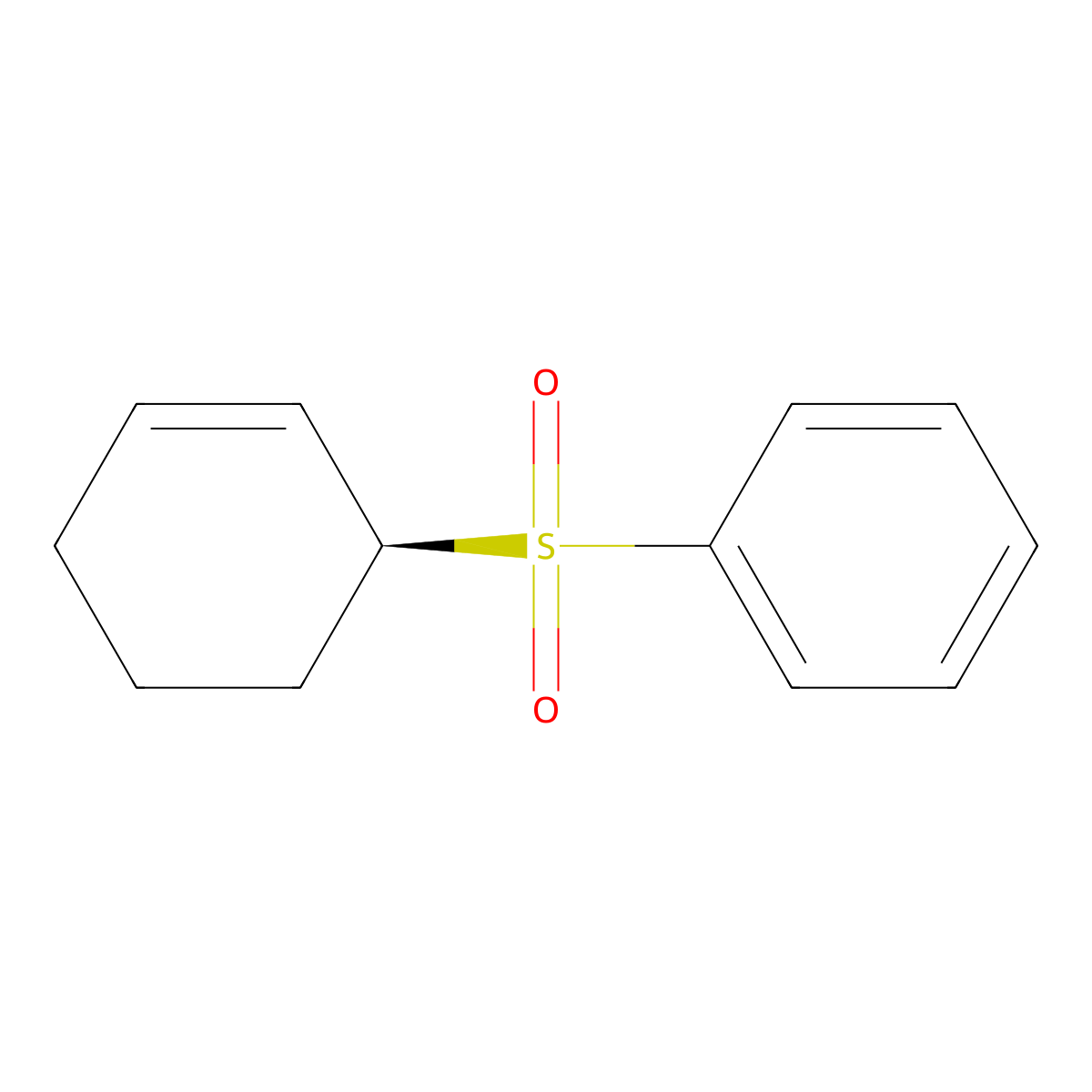 (S)-3-(Phenylsulfonyl)cyclohexene molecular structure, CAS 171868-69-2