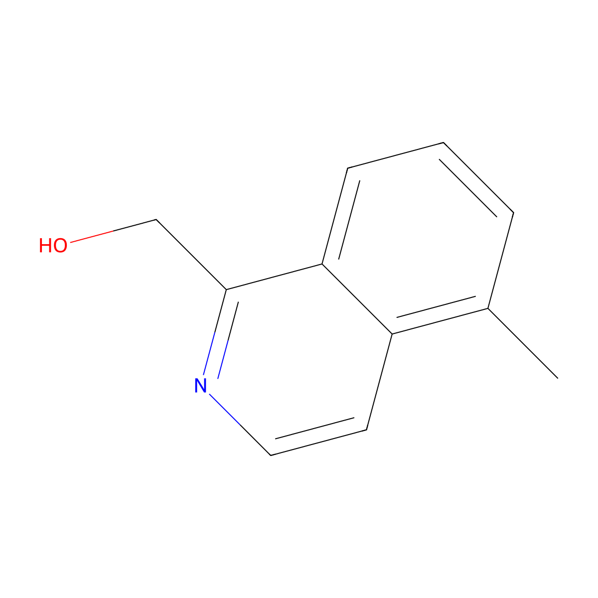 (5-Methylisoquinolin-1-yl)methanol molecular structure, CAS 171880-37-8