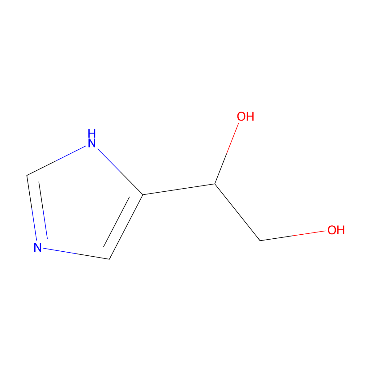 (1R)-1-(1H-imidazol-4-yl)ethane-1,2-diol molecular structure, CAS 171895-33-3