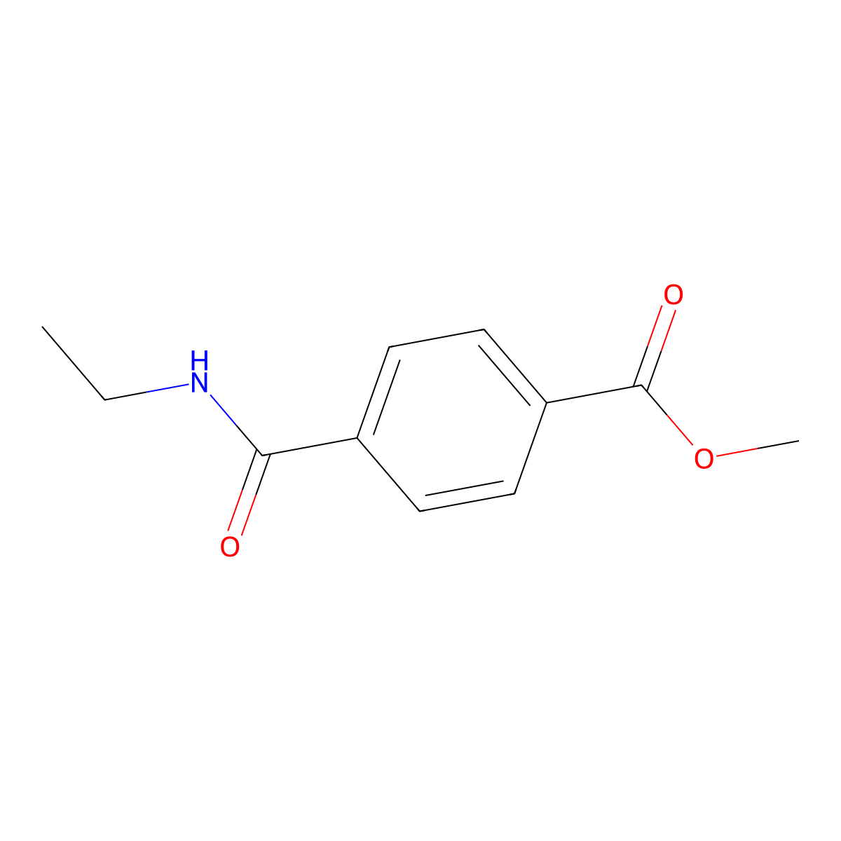Methyl 4-(ethylcarbamoyl)benzoate molecular structure, CAS 171895-49-1