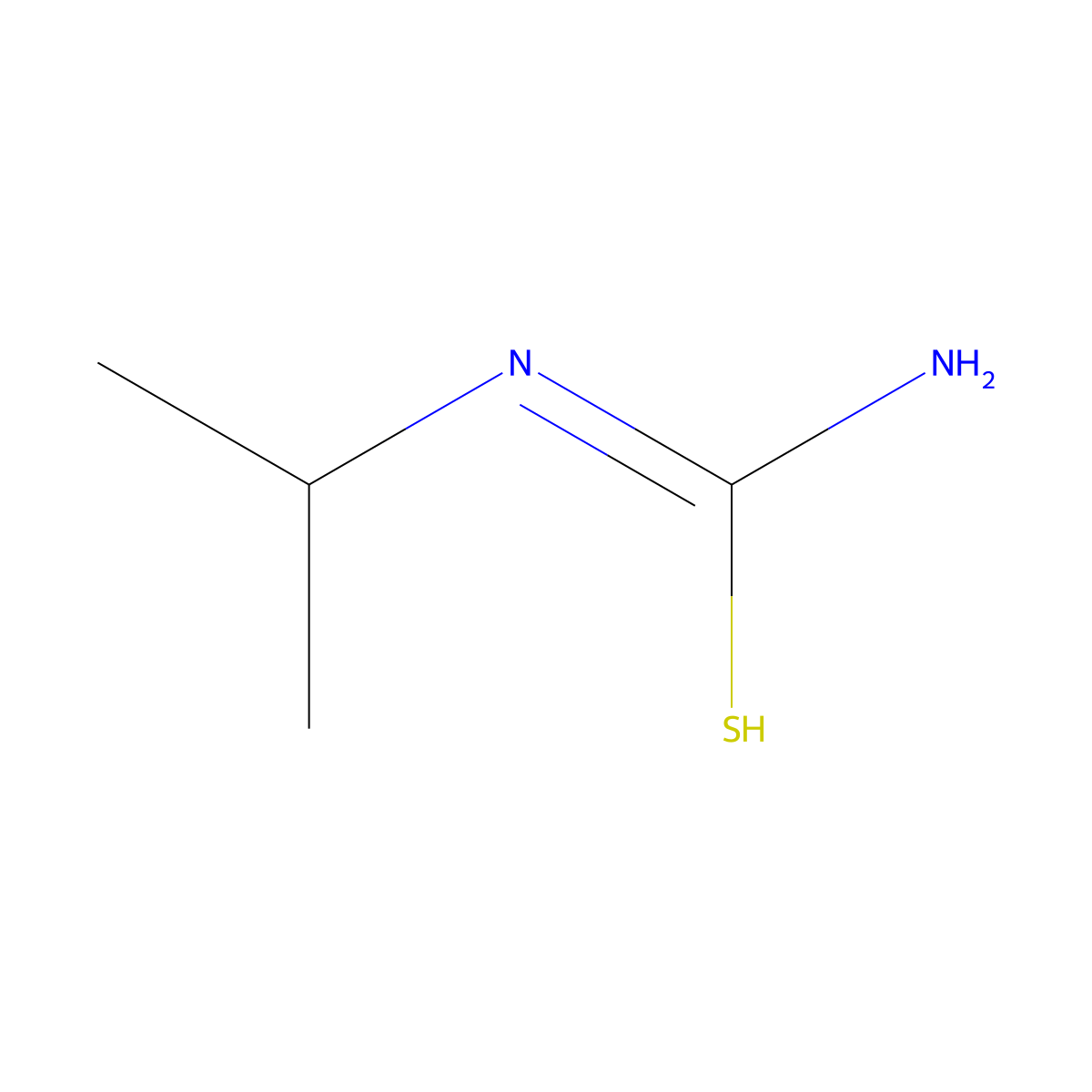 N'-propan-2-ylcarbamimidothioic acid molecular structure, CAS 1719-76-2