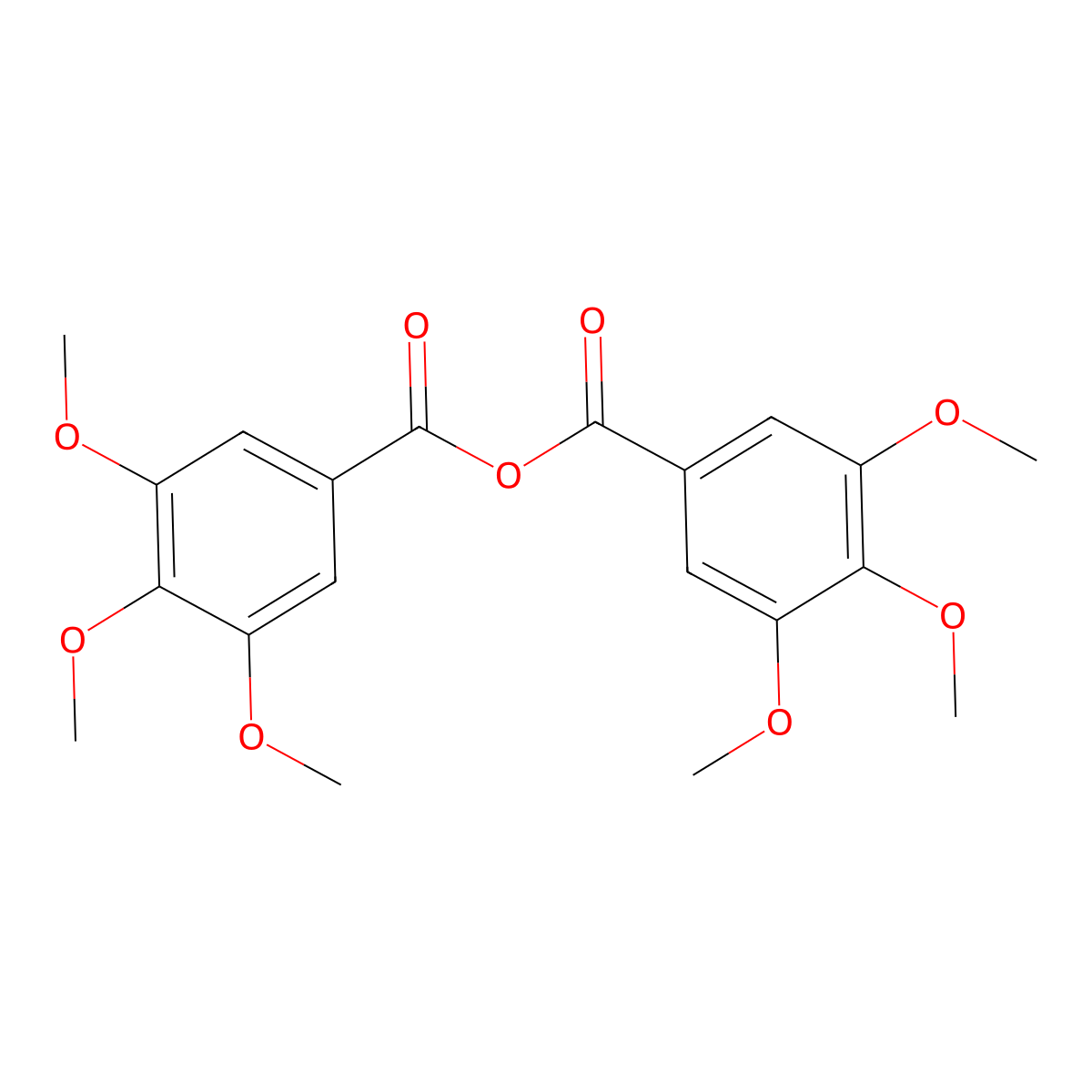 3,3',4,4',5,5'-Hexamethoxybenzoic anhydride molecular structure, CAS 1719-88-6