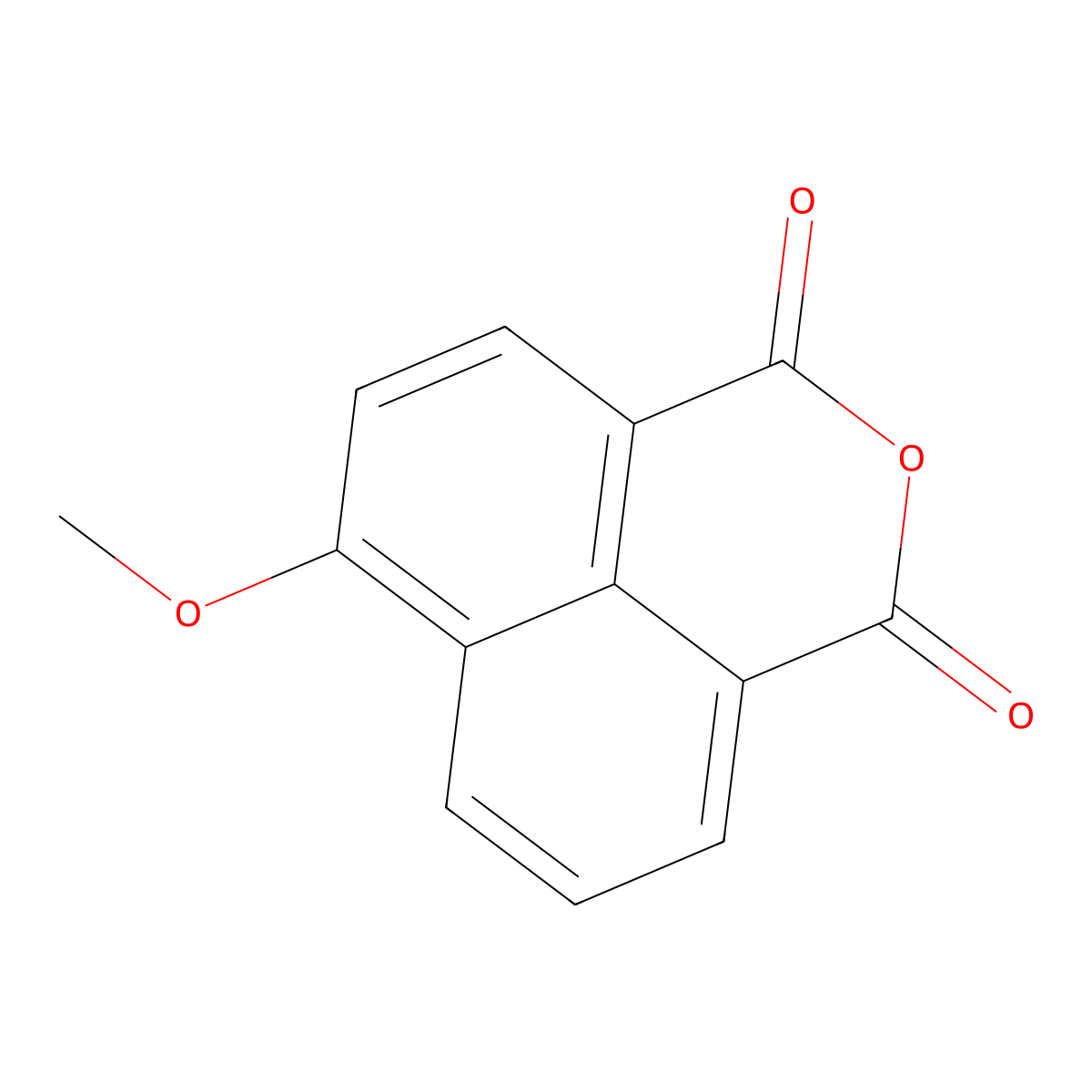 4-Methoxy-1,8-naphthalic anhydride molecular structure, CAS 17190-36-2
