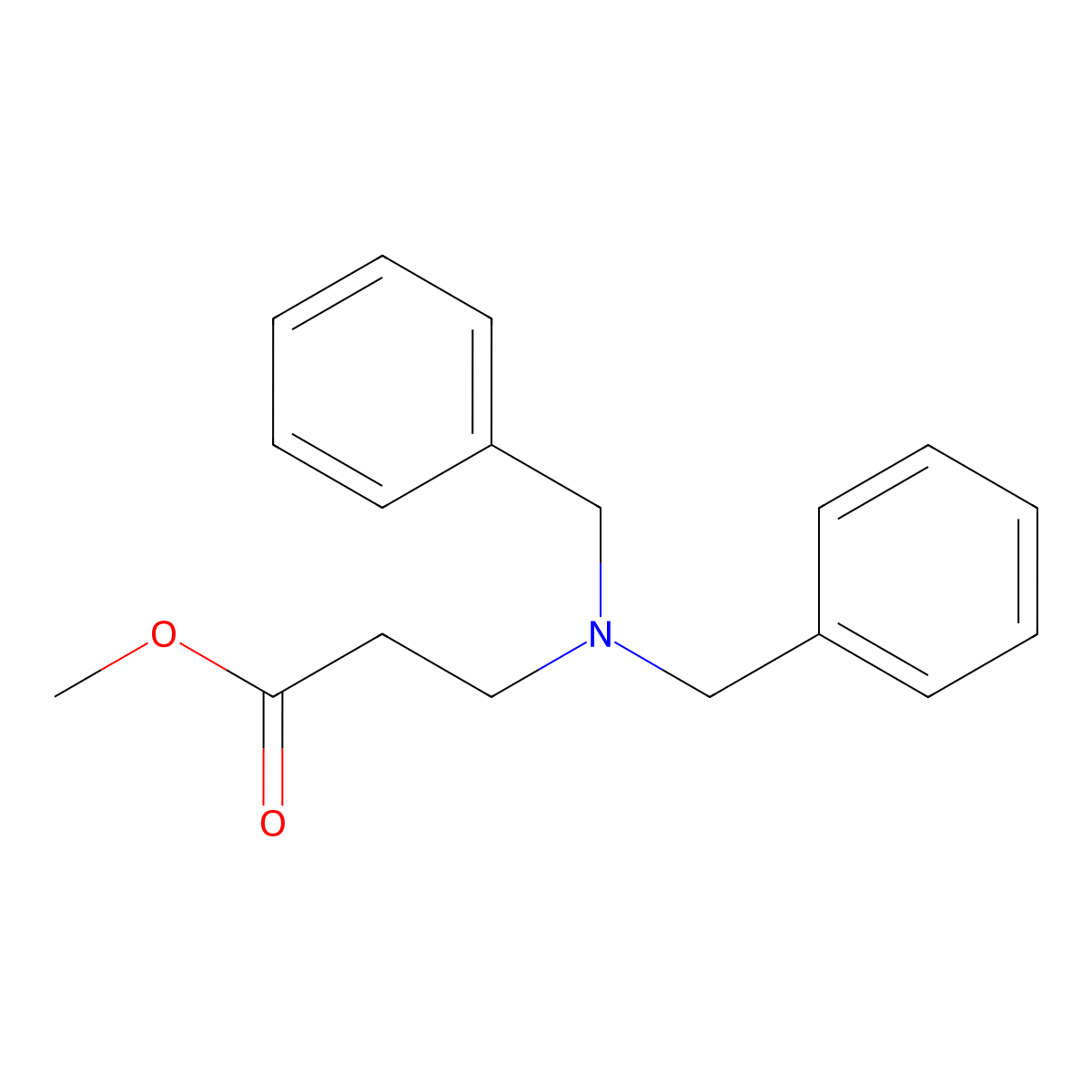 Methyl3-(dibenzylamino)propanoate molecular structure, CAS 171908-90-0