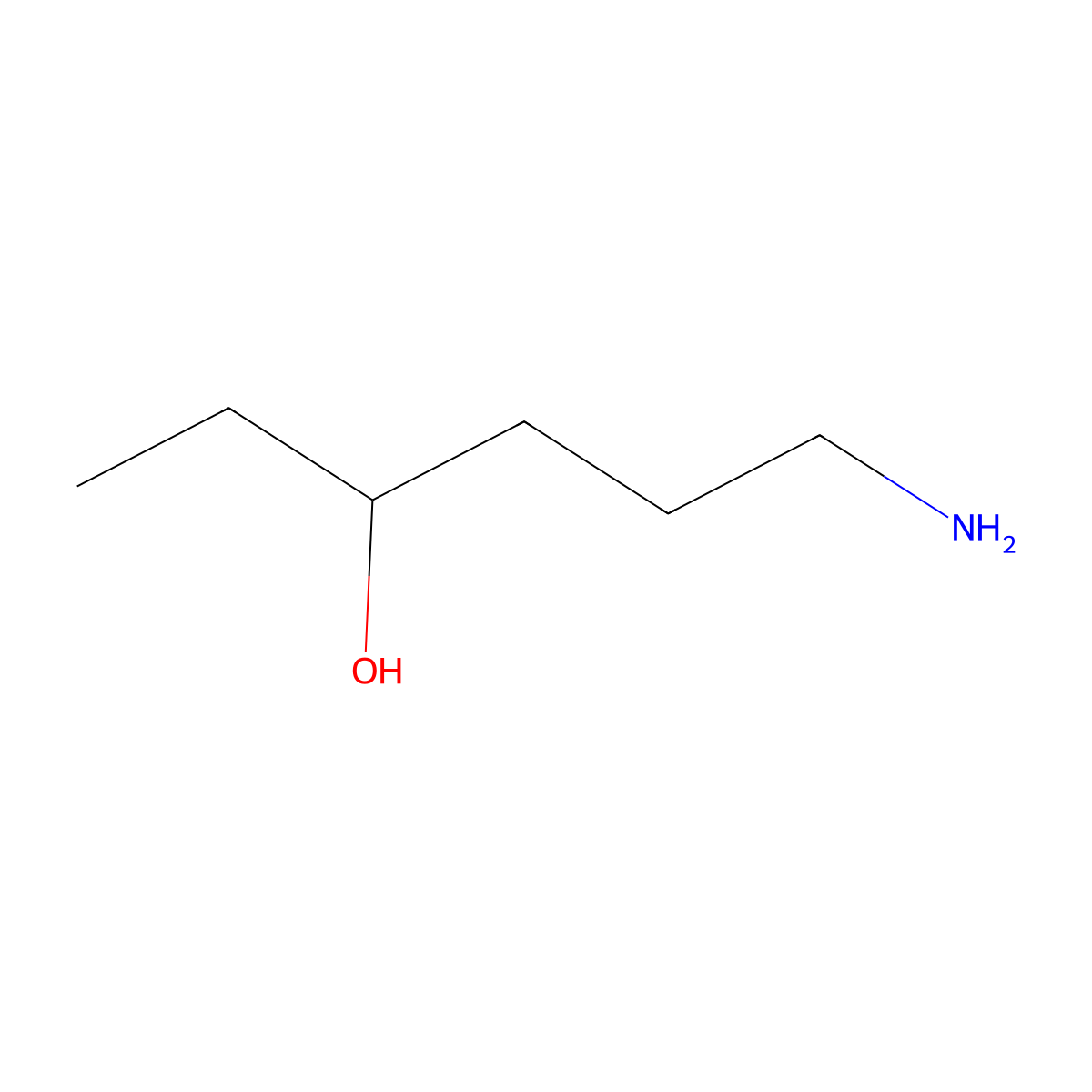 6-Aminohexan-3-ol molecular structure, CAS 171908-93-3