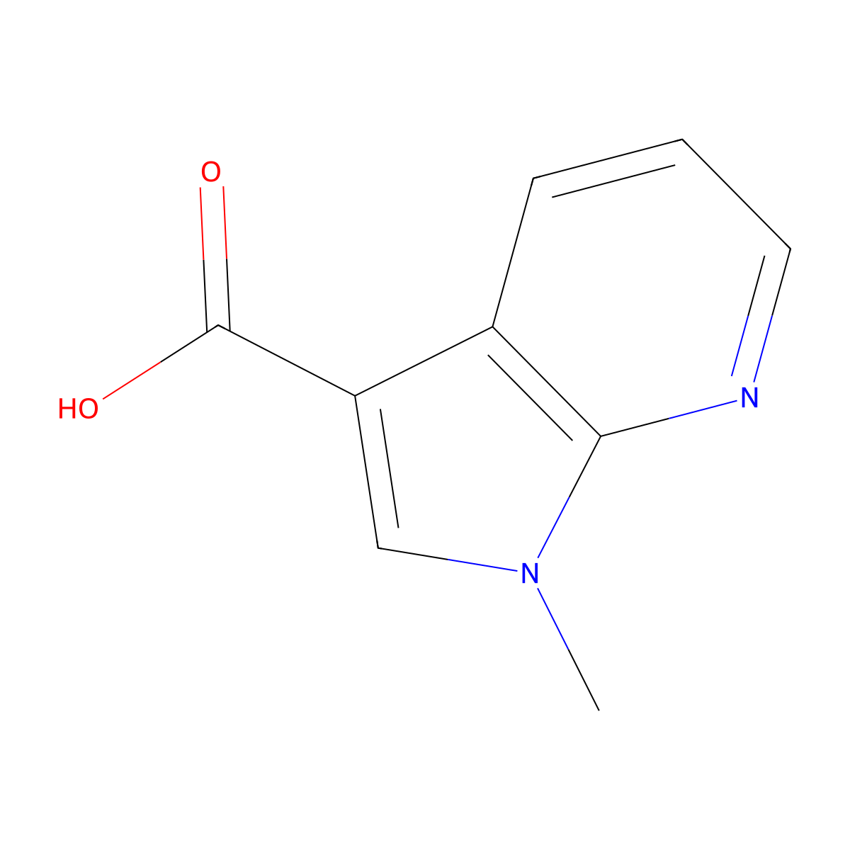 1-Methyl-7-azaindole-3-carboxylic acid molecular structure, CAS 171919-37-2