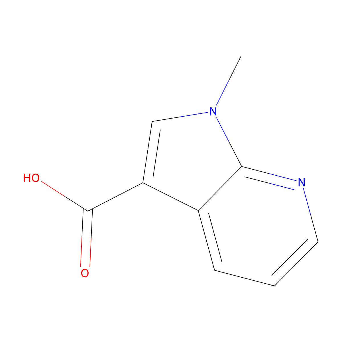 1-Methyl-7-azaindole-3-carboxylic acid molecular structure, CAS 171919-37-2