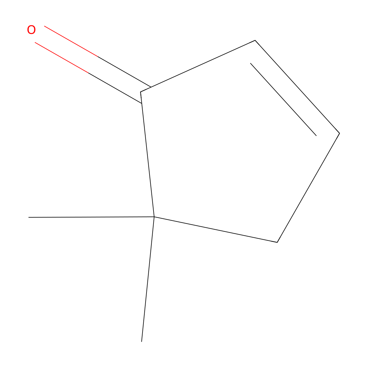 5,5-Dimethylcyclopent-2-en-1-one molecular structure, CAS 17197-84-1