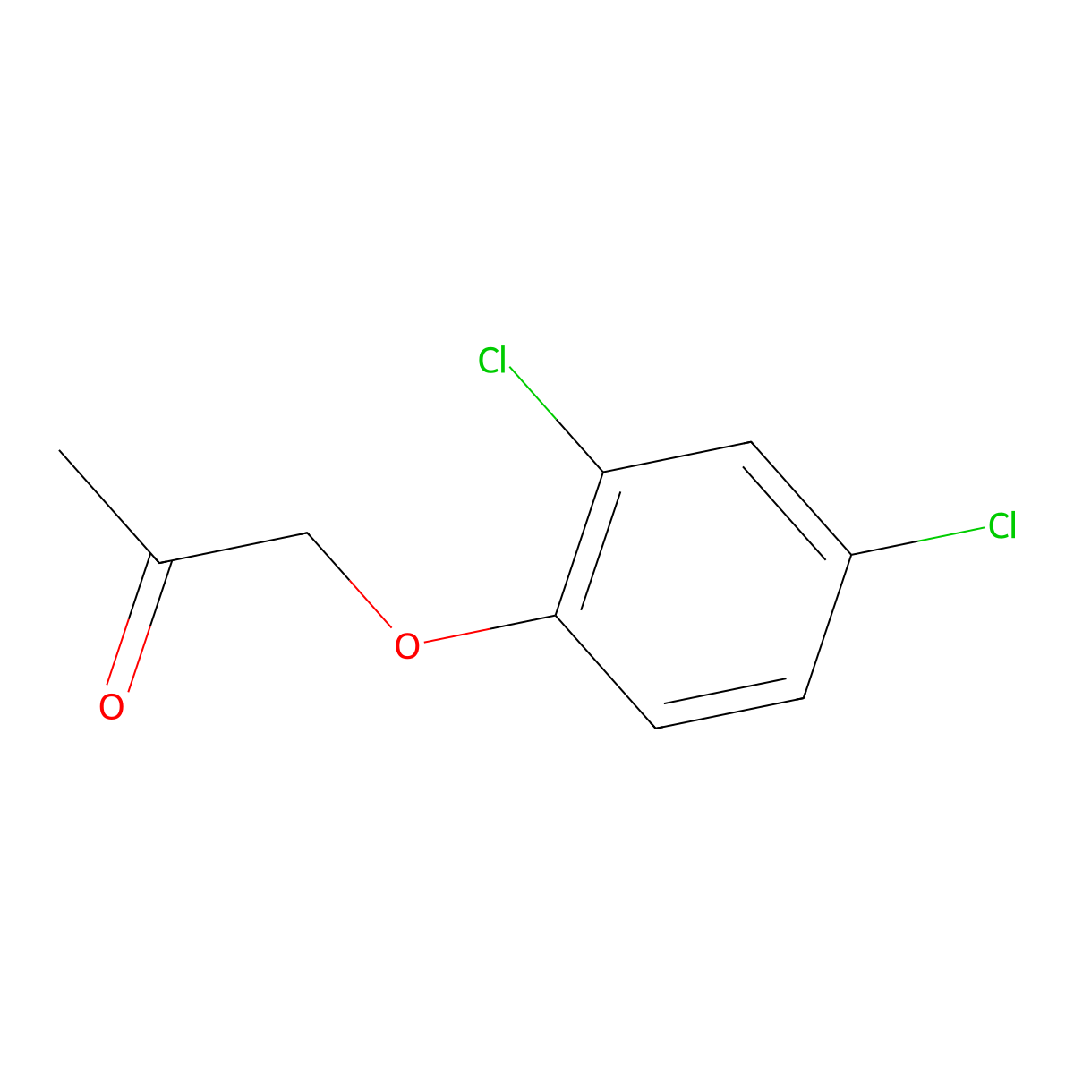 1-(2,4-Dichlorophenoxy)-2-propanone molecular structure, CAS 17199-30-3