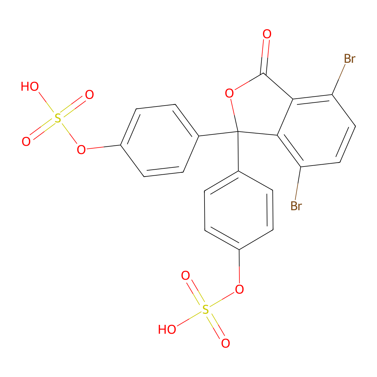 Dibromosulphthalein molecular structure, CAS 17199-35-8