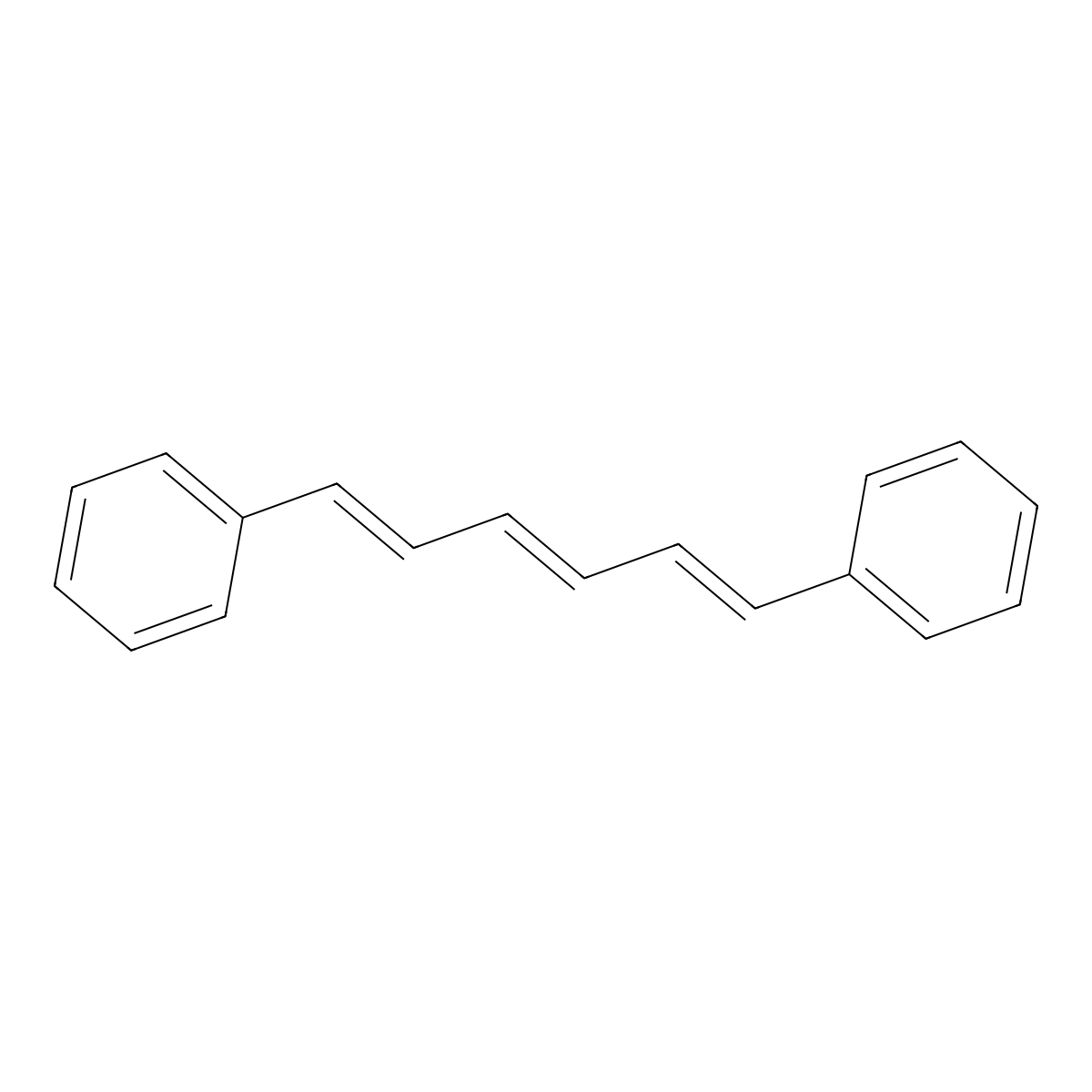 1,6-Diphenyl-1,3,5-hexatriene molecular structure, CAS 1720-32-7