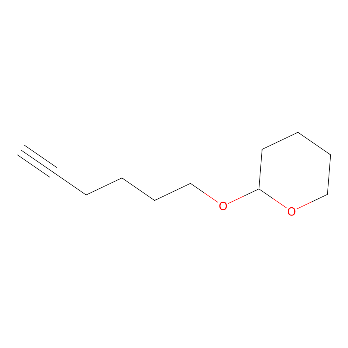 2-(Hex-5-yn-1-yloxy)tetrahydro-2h-pyran molecular structure, CAS 1720-37-2