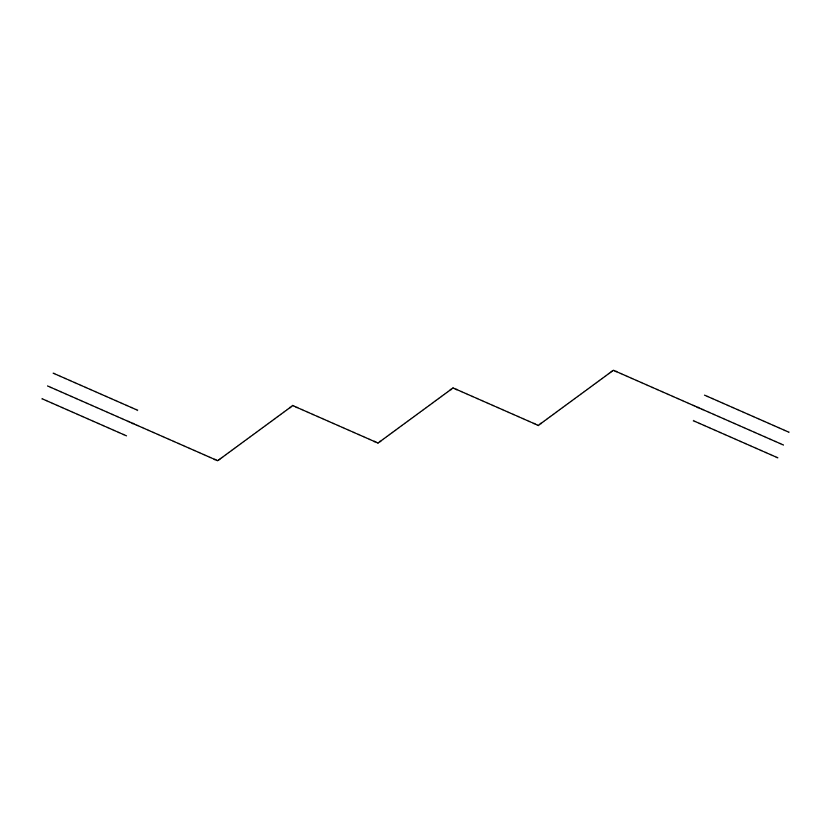 1,9-Decadiyne molecular structure, CAS 1720-38-3
