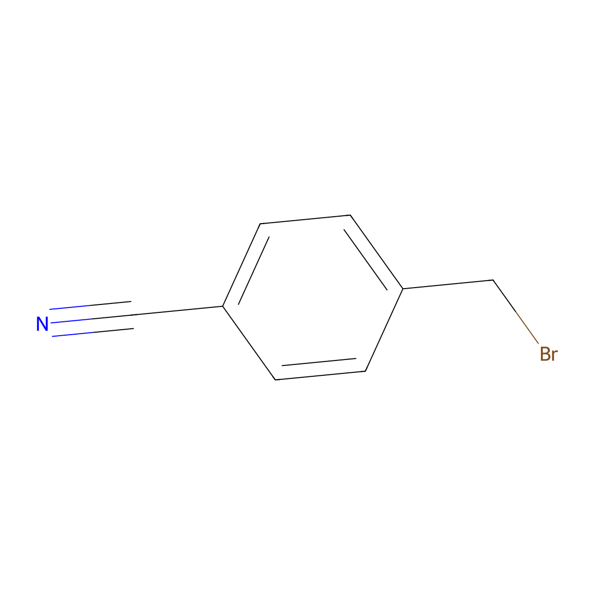 4-(Bromomethyl)benzonitrile molecular structure, CAS 17201-43-3