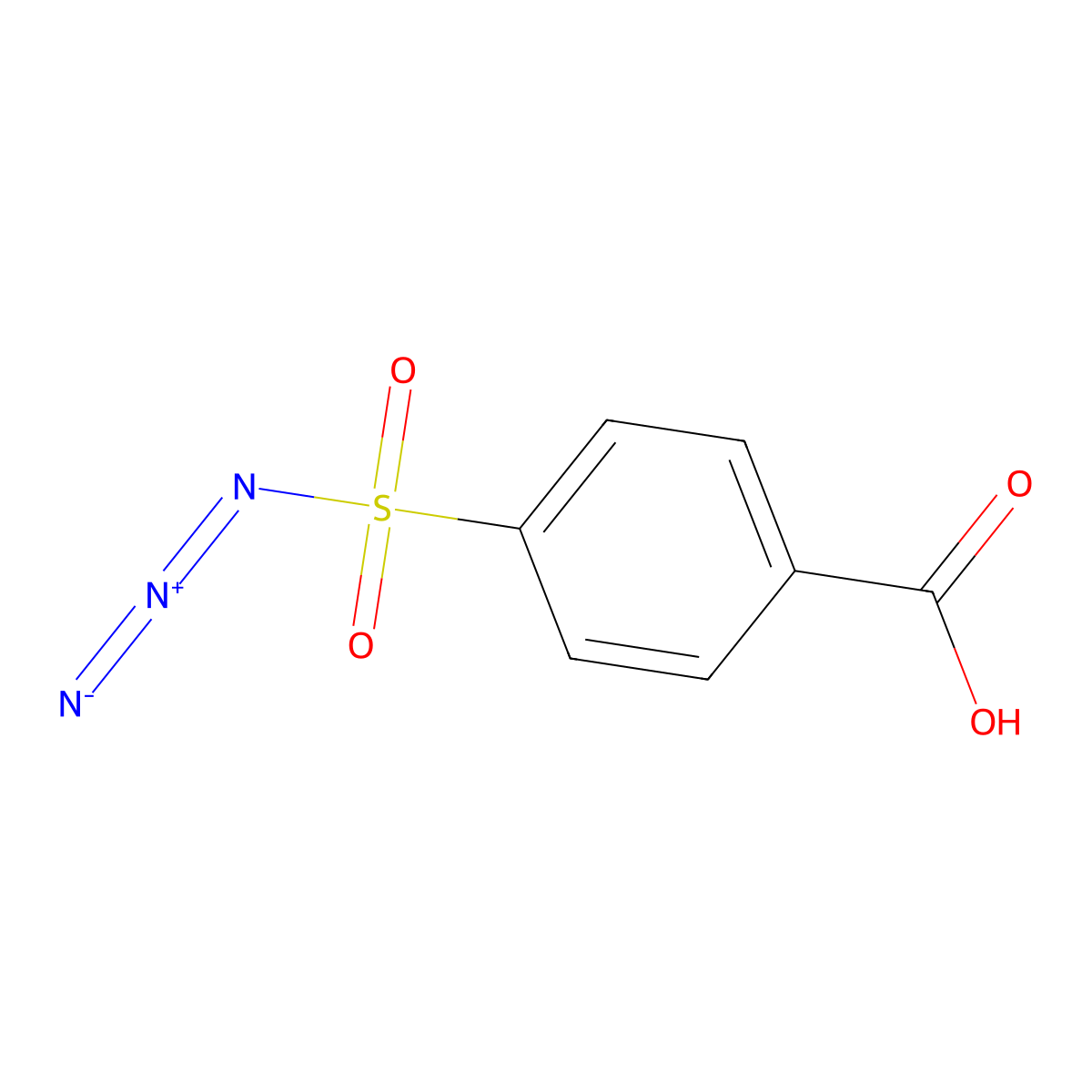 Benzoic acid, 4-(azidosulfonyl)- molecular structure, CAS 17202-49-2