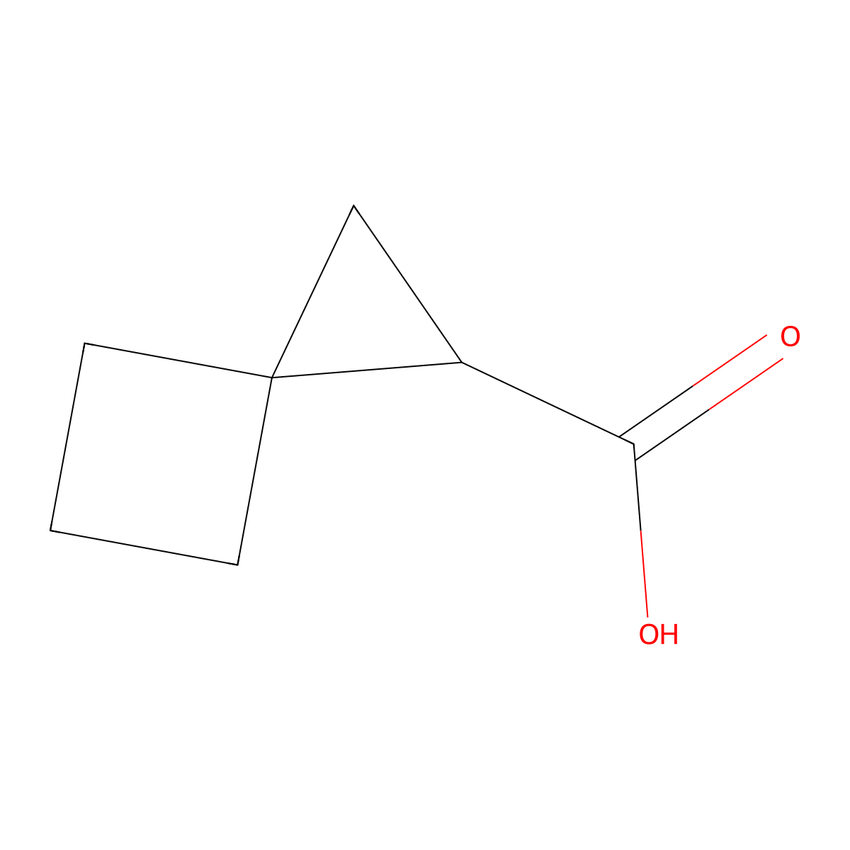Spiro(2.3)hexane-1-carboxylic Acid molecular structure, CAS 17202-56-1