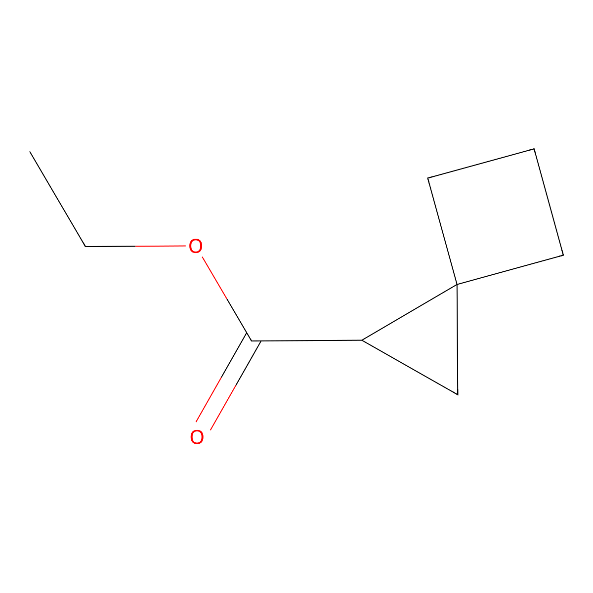 Ethyl spiro[2.3]hexane-1-carboxylate molecular structure, CAS 17202-57-2