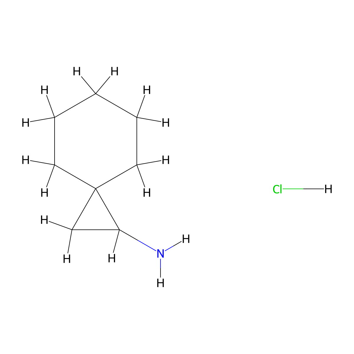 Spiro[2.5]octan-1-amine hydrochloride molecular structure, CAS 17202-91-4