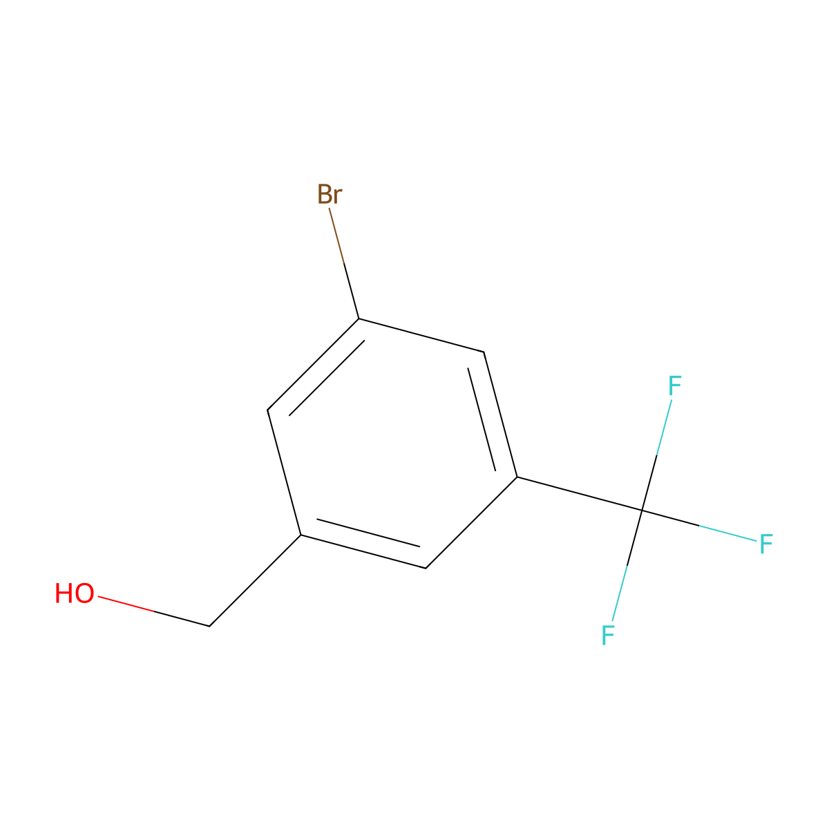[3-Bromo-5-(trifluoromethyl)phenyl]methanol molecular structure, CAS 172023-97-1