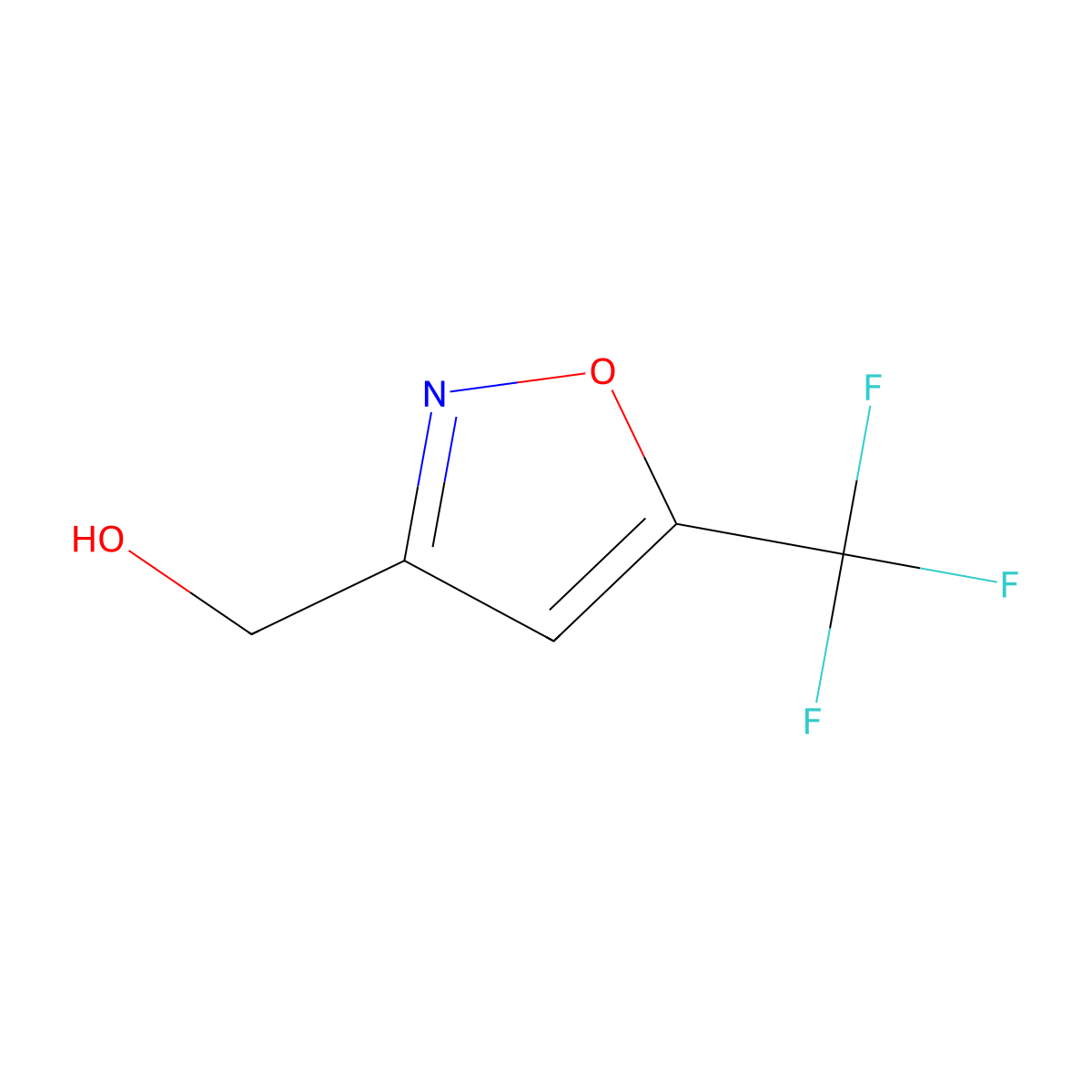 [5-(Trifluoromethyl)-1,2-oxazol-3-yl]methanol molecular structure, CAS 172031-94-6
