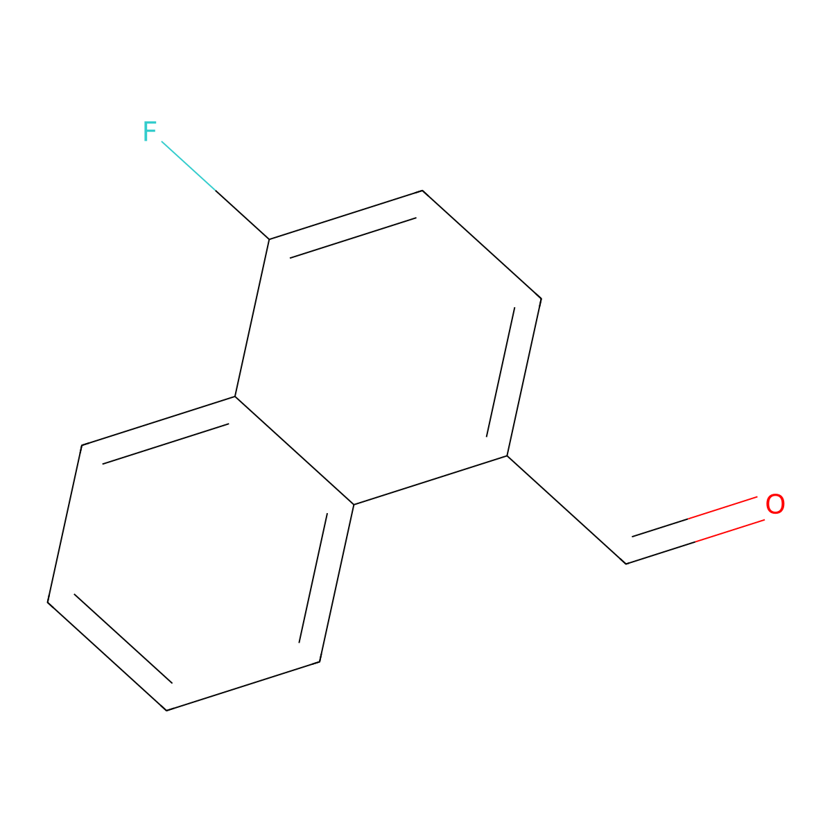 4-Fluoronaphthalene-1-carbaldehyde molecular structure, CAS 172033-73-7
