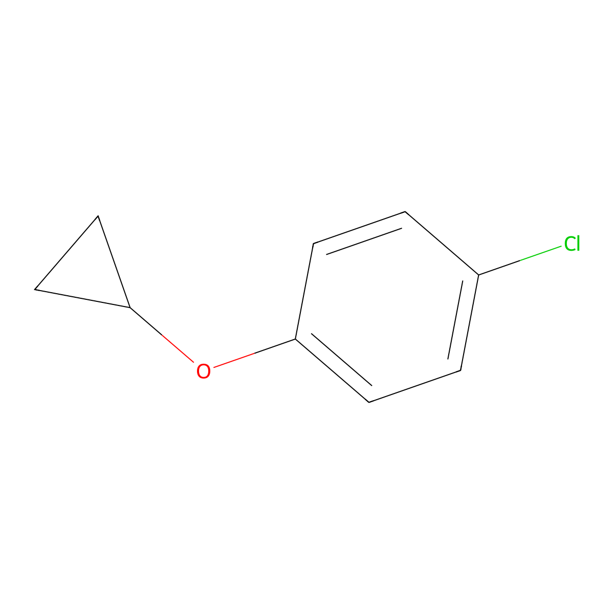 1-Chloro-4-cyclopropoxybenzene molecular structure, CAS 17204-68-1