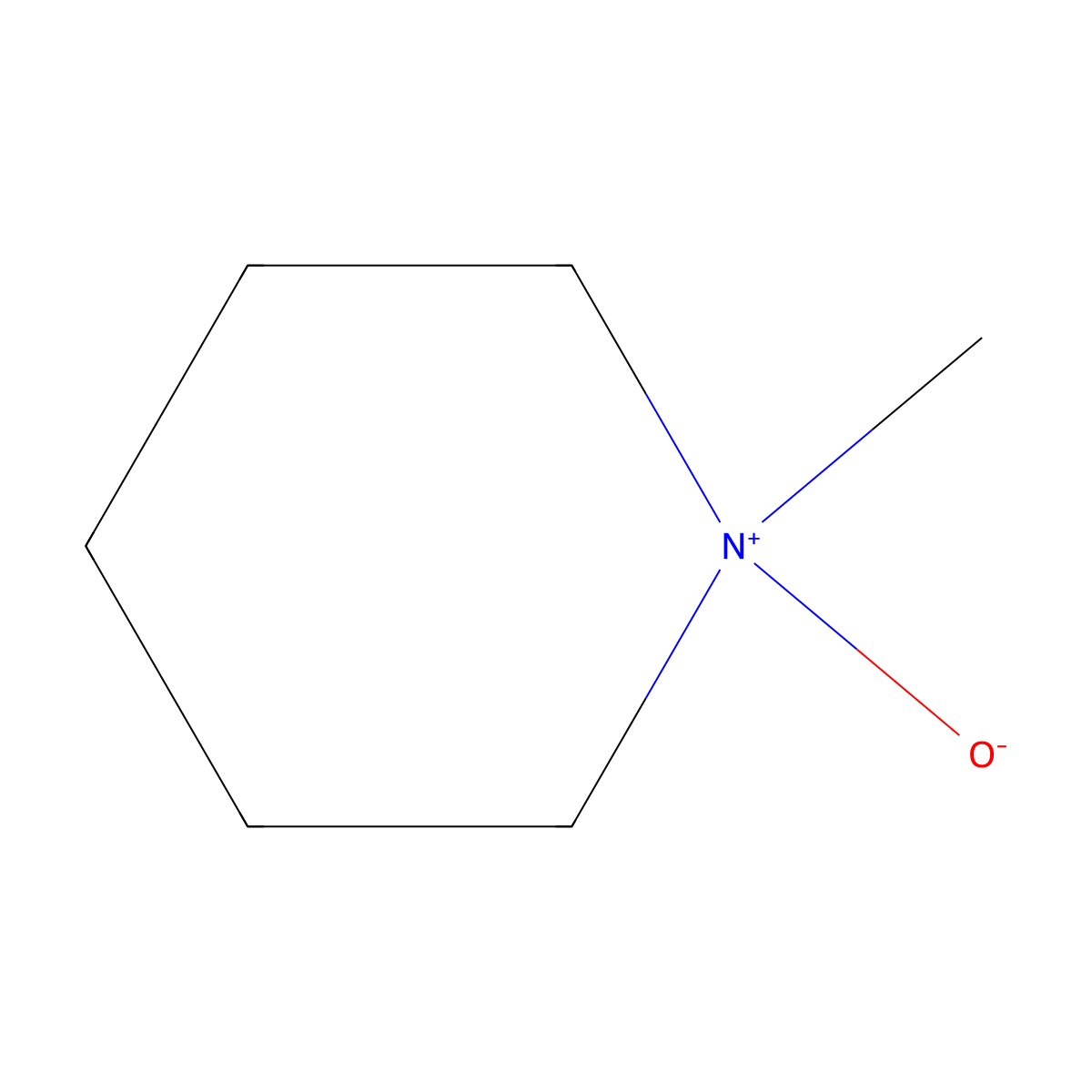 Piperidine, 1-methyl-, 1-oxide molecular structure, CAS 17206-00-7