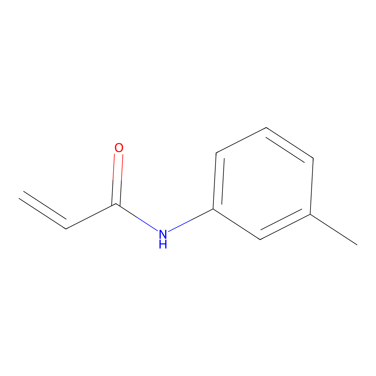 N-(3-methylphenyl)prop-2-enamide molecular structure, CAS 17208-98-9