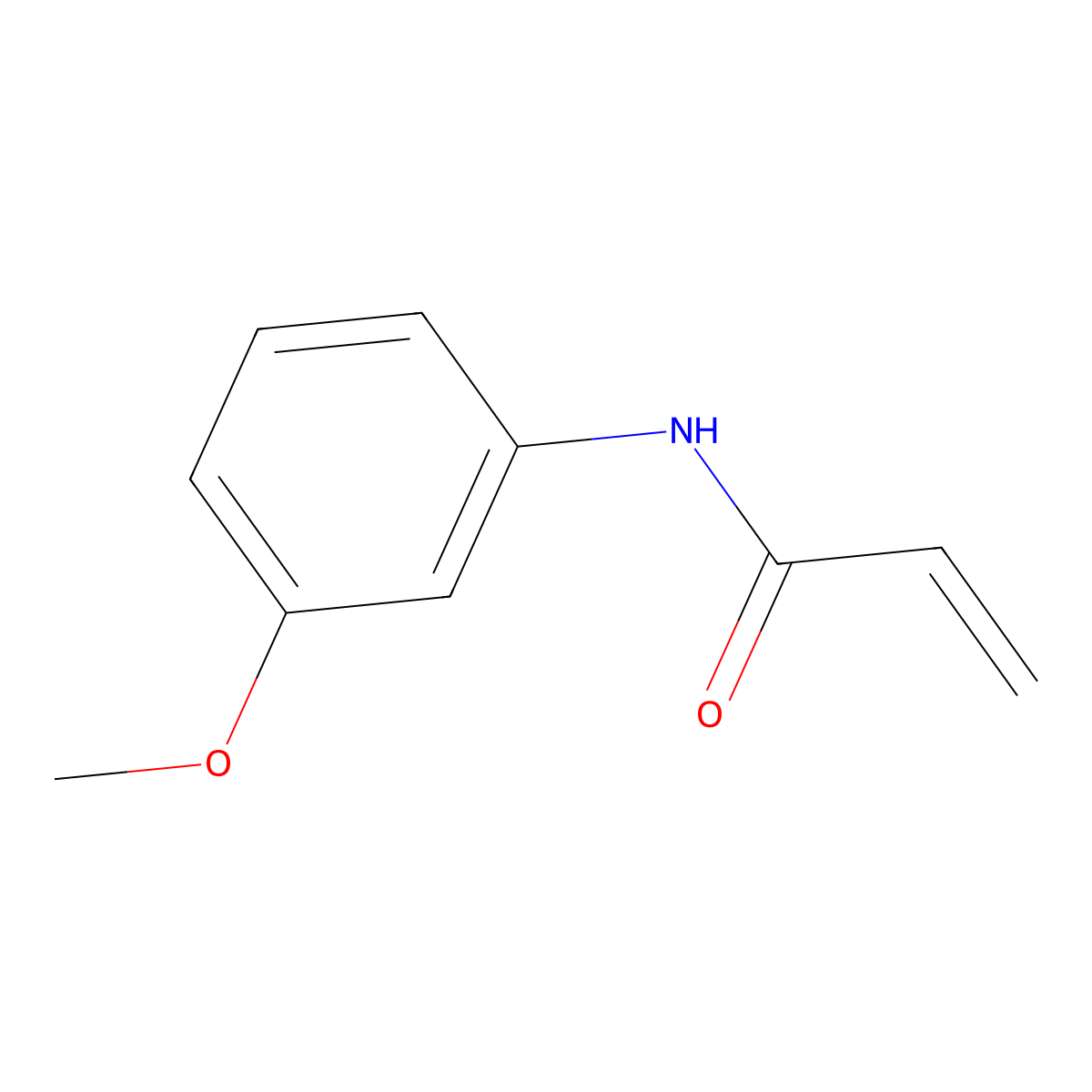 N-(3-methoxyphenyl)prop-2-enamide molecular structure, CAS 17208-99-0