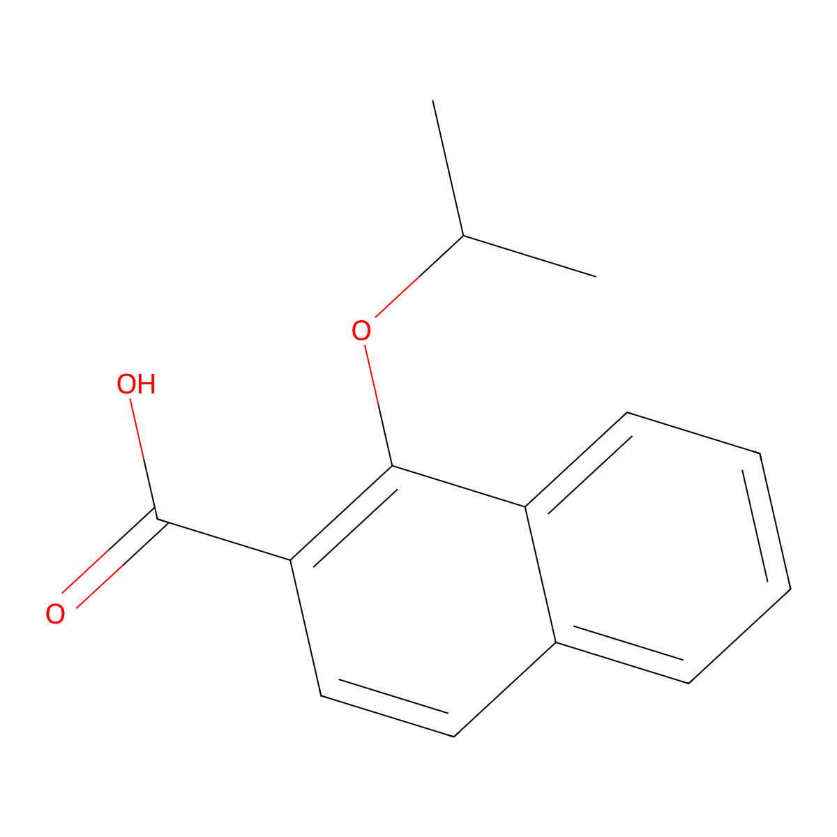 1-Isopropoxy-2-naphthoic acid molecular structure, CAS 172088-71-0