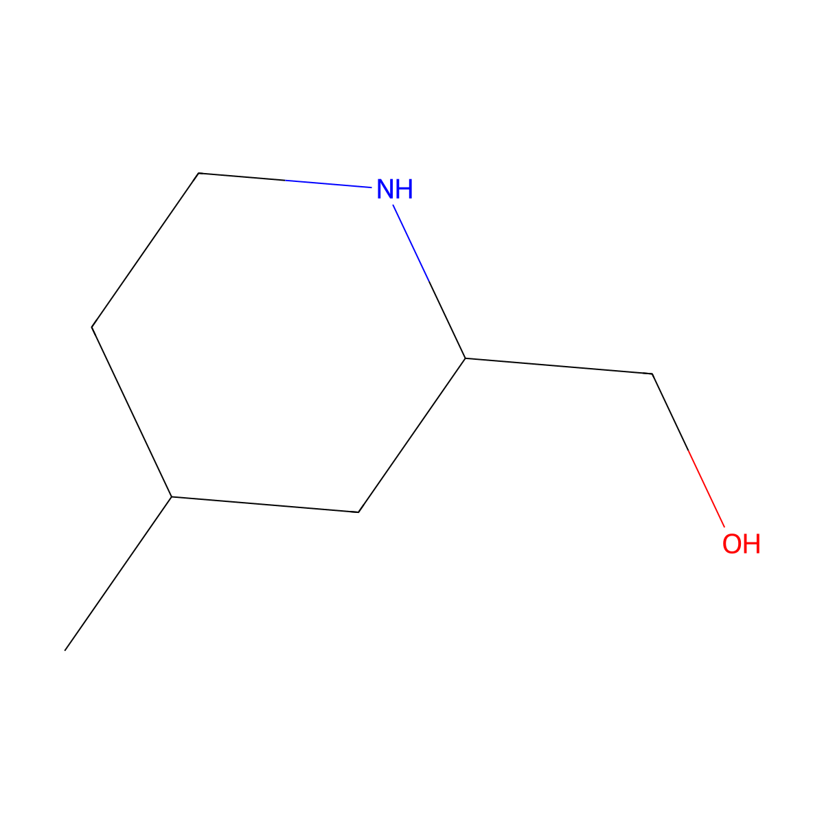 (4-Methylpiperidin-2-yl)methanol molecular structure, CAS 172093-30-0
