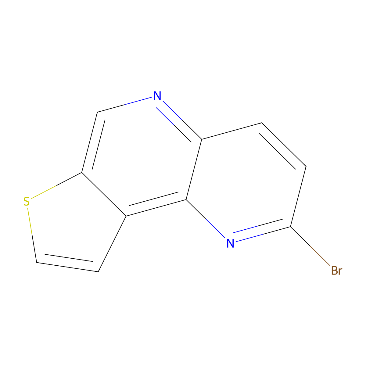 2-Bromothieno[2,3-c][1,5]naphthyridine molecular structure, CAS 172093-51-5