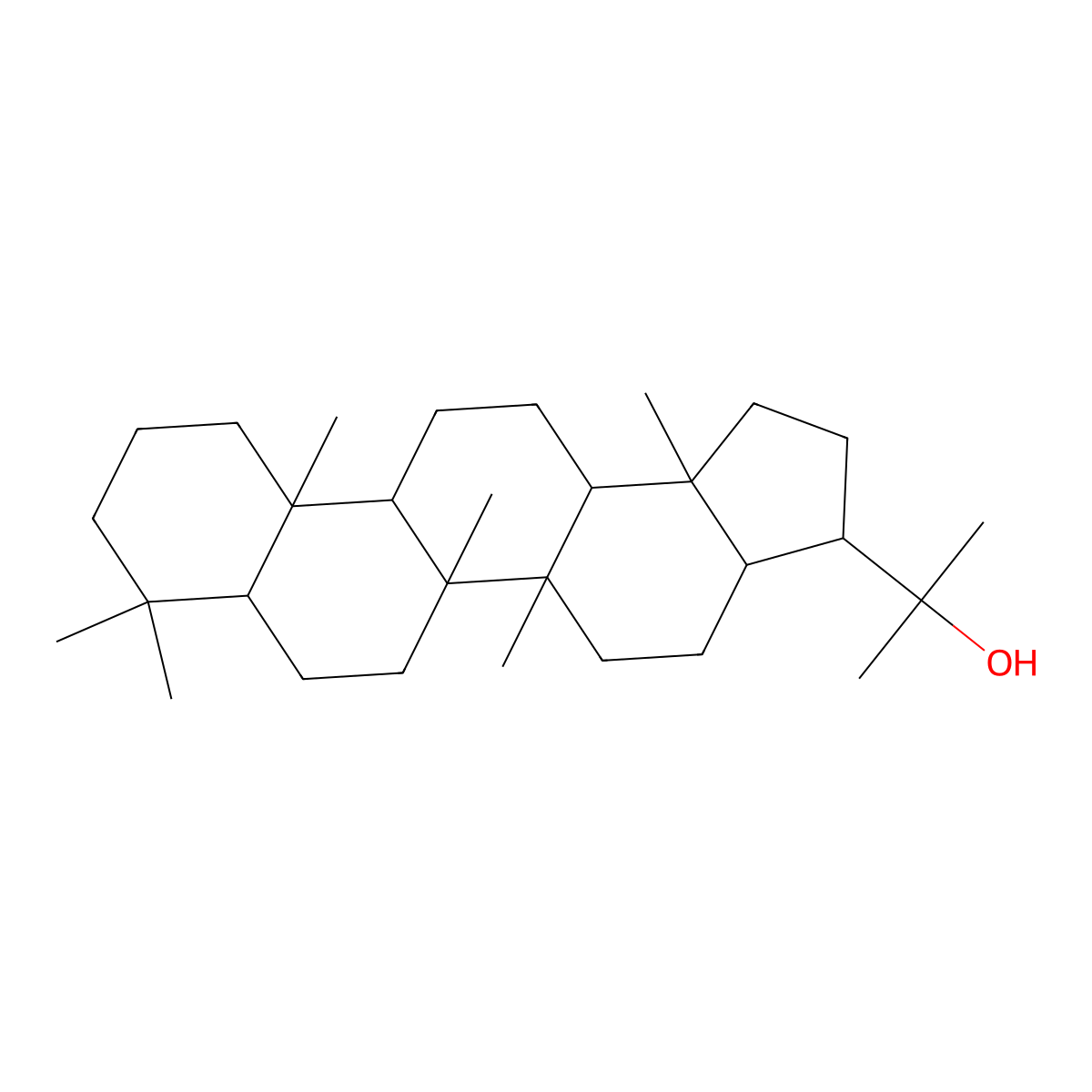 Diplopterol molecular structure, CAS 1721-59-1