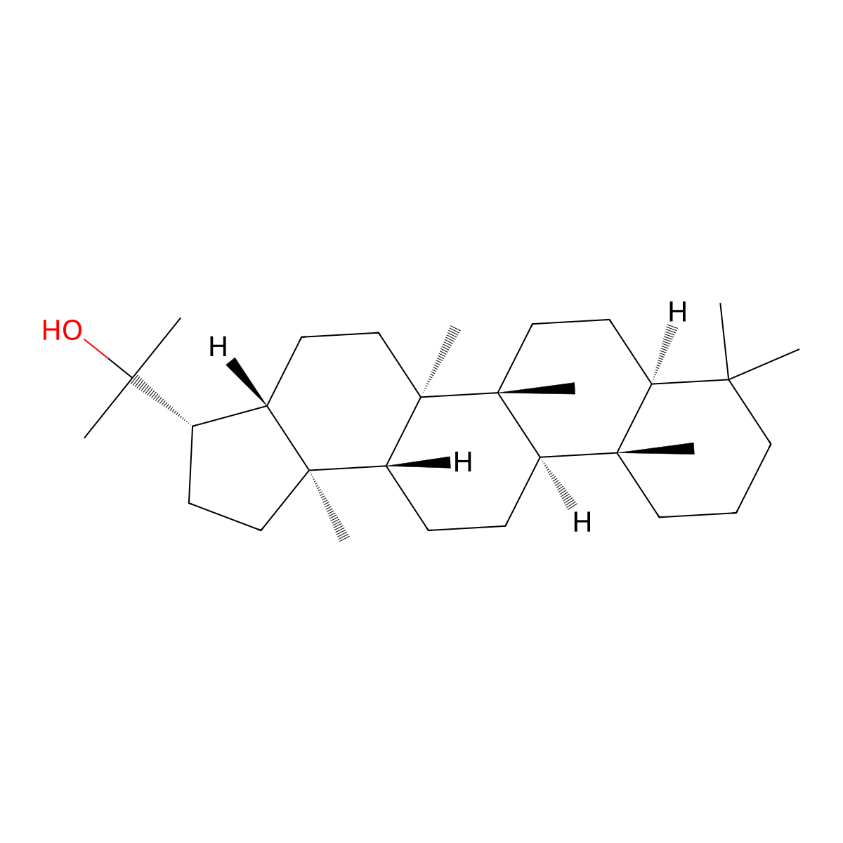 Diplopterol molecular structure, CAS 1721-59-1